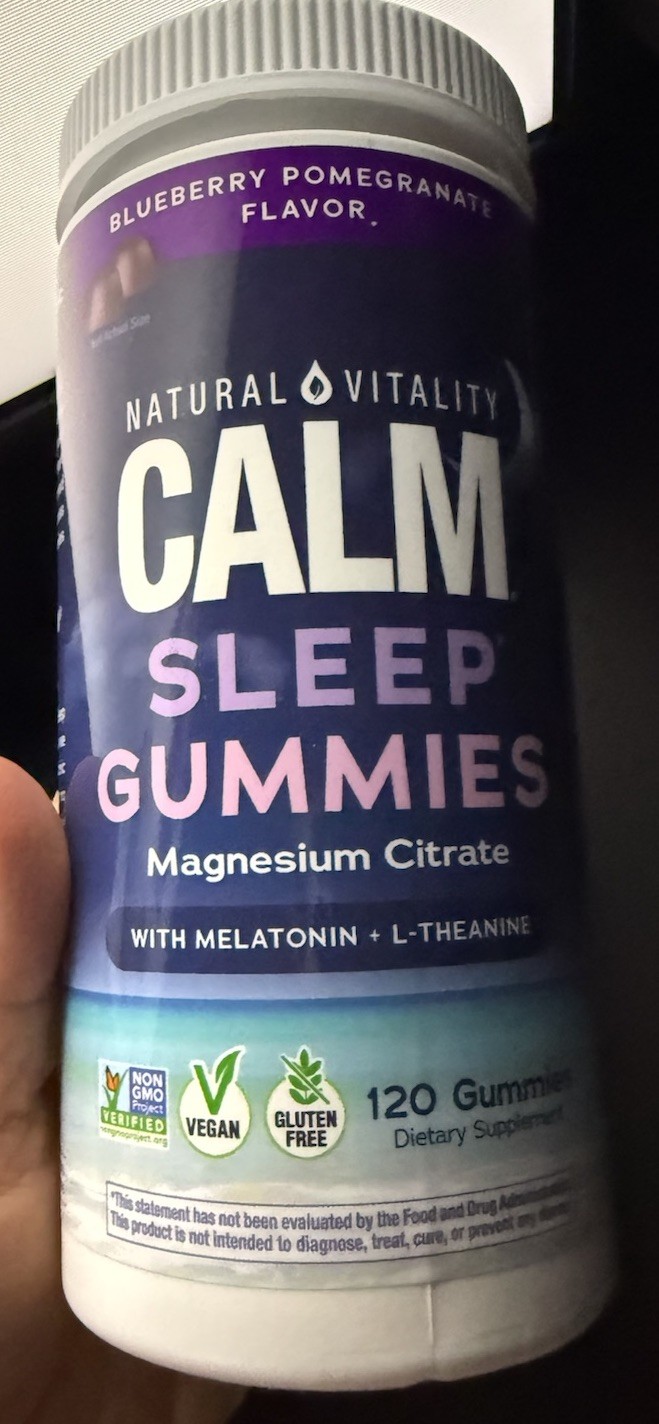 Natural Vitality Calm Sleep Melatonin/ Magnesium Citrate Gummies Exp 9/27 Sealed