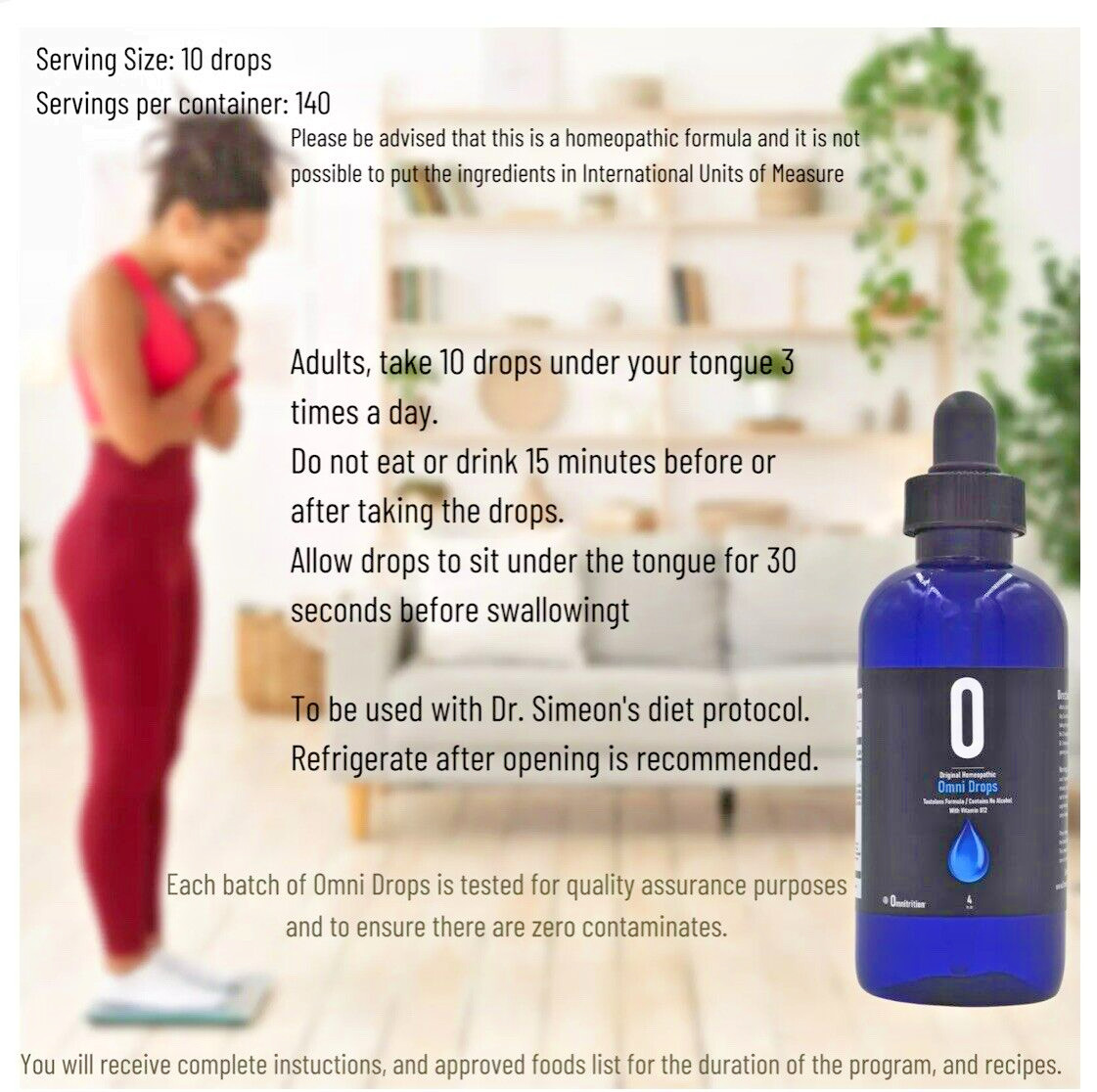 Omnitrition *NEW*COMBO/ OMNITRIM & DROPS w/ Program Guide-FREE SHIPPING!