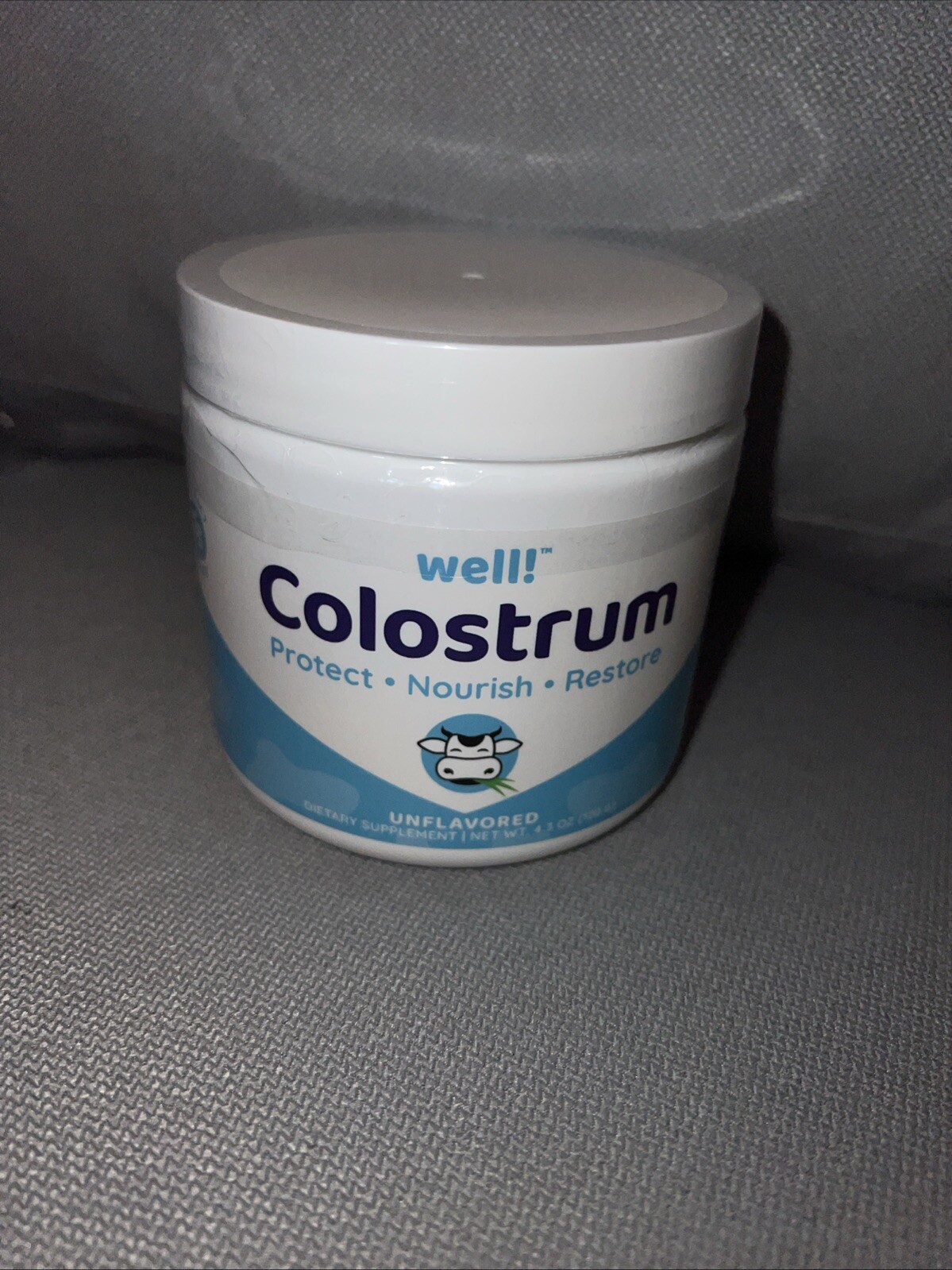Well! Well Colostrum Powder Unflavored – Overall Wellness – 60 servings 4.6 Oz