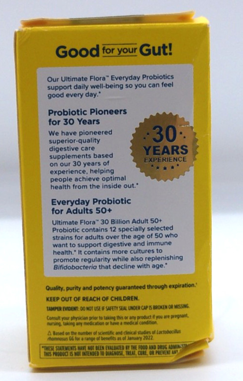 Ultimate Flora Probiotic Adult 50+, 30 Capsules, Exp. 9/2026