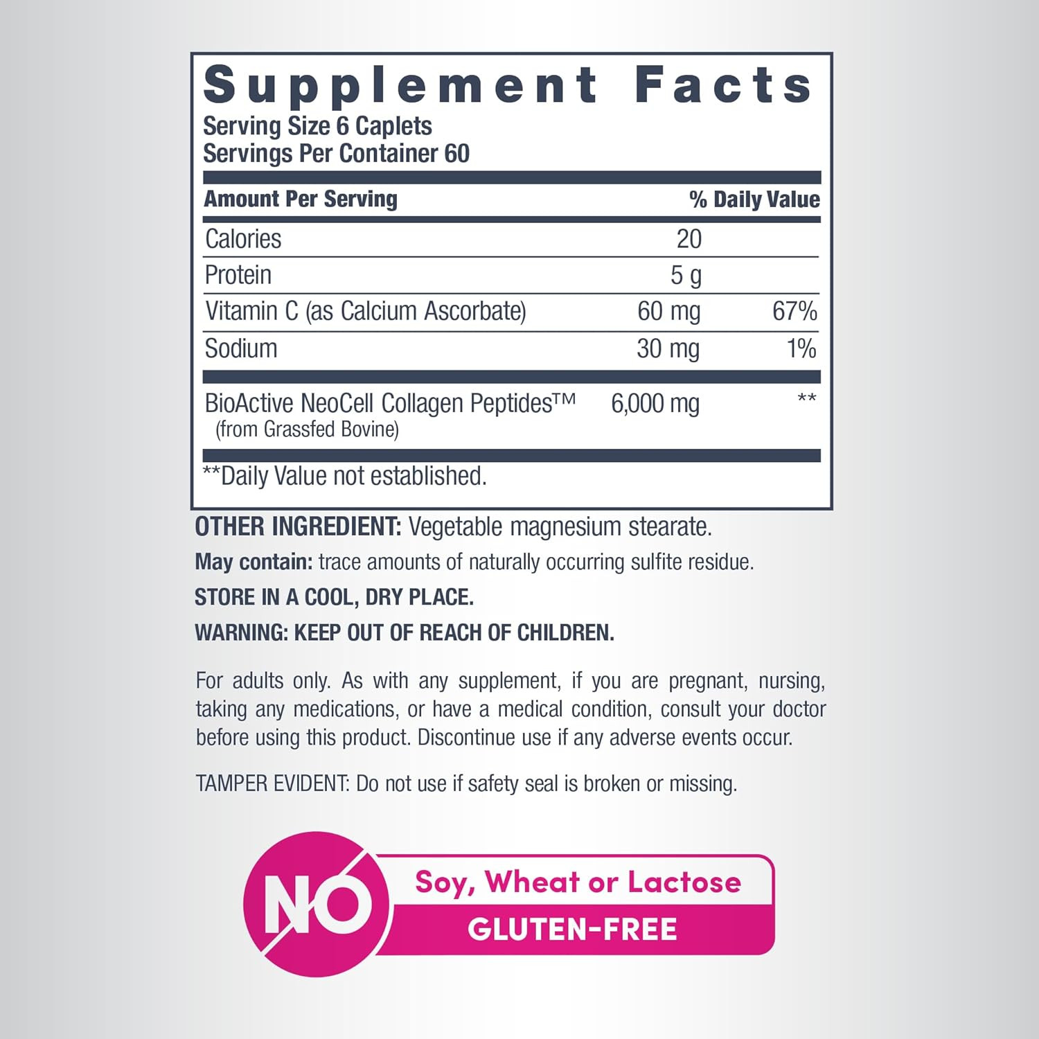 Neocell Collagen Peptides Pills | 360 Caplets | with Vitamin C | Supplement for