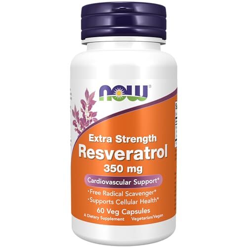 NOW FOODS Resveratrol, Extra Strength 350 mg – 60 Veg Capsules