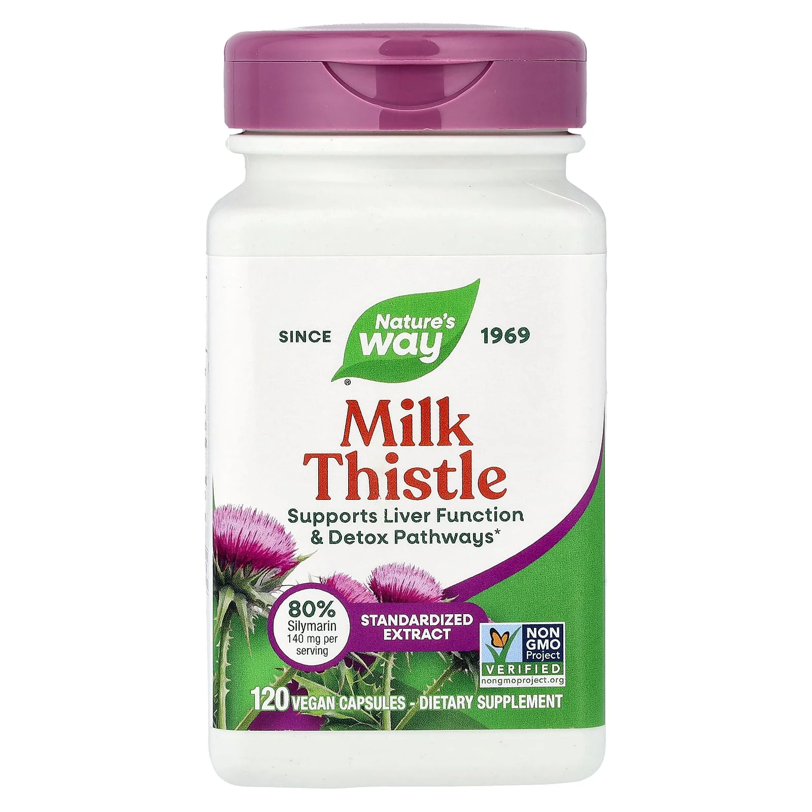 2 X Nature’s Way, Milk Thistle, 120 Vegan Capsules