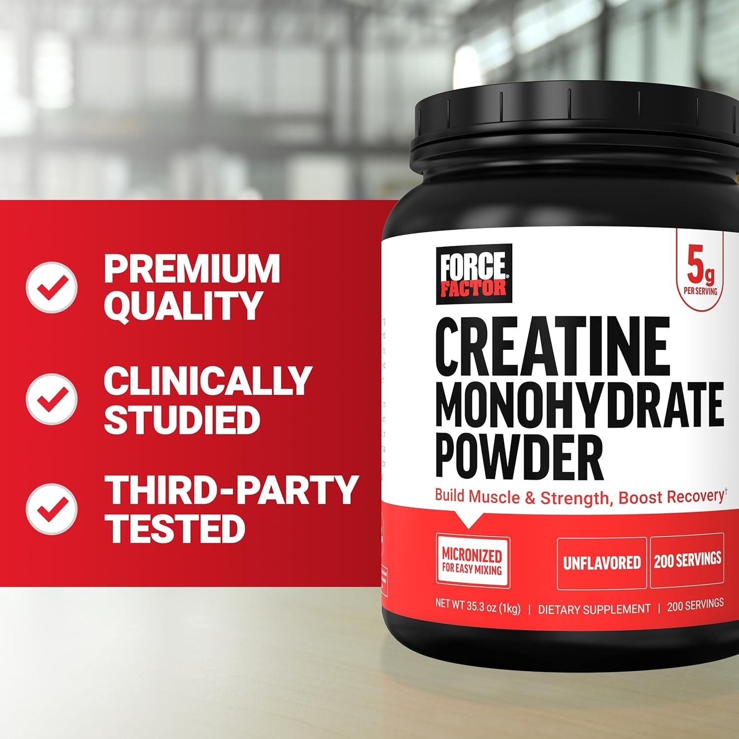 Creatine Monohydrate Powder, 5g Micronized Dose to Support Muscle Growth, Str…