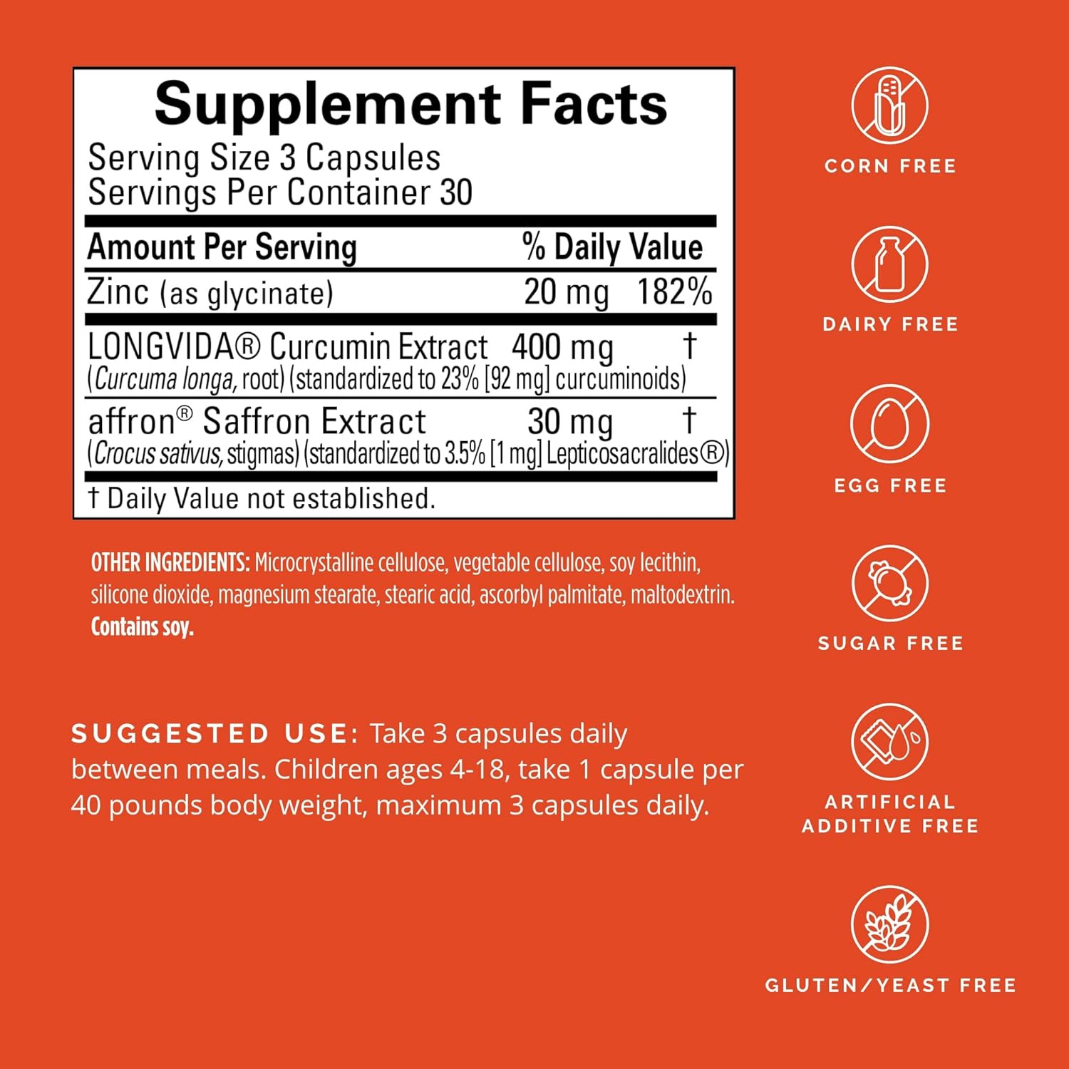 Dr Amen Happy Saffron plus – 90 Capsules – with Saffron Flower Extract, Curcumi