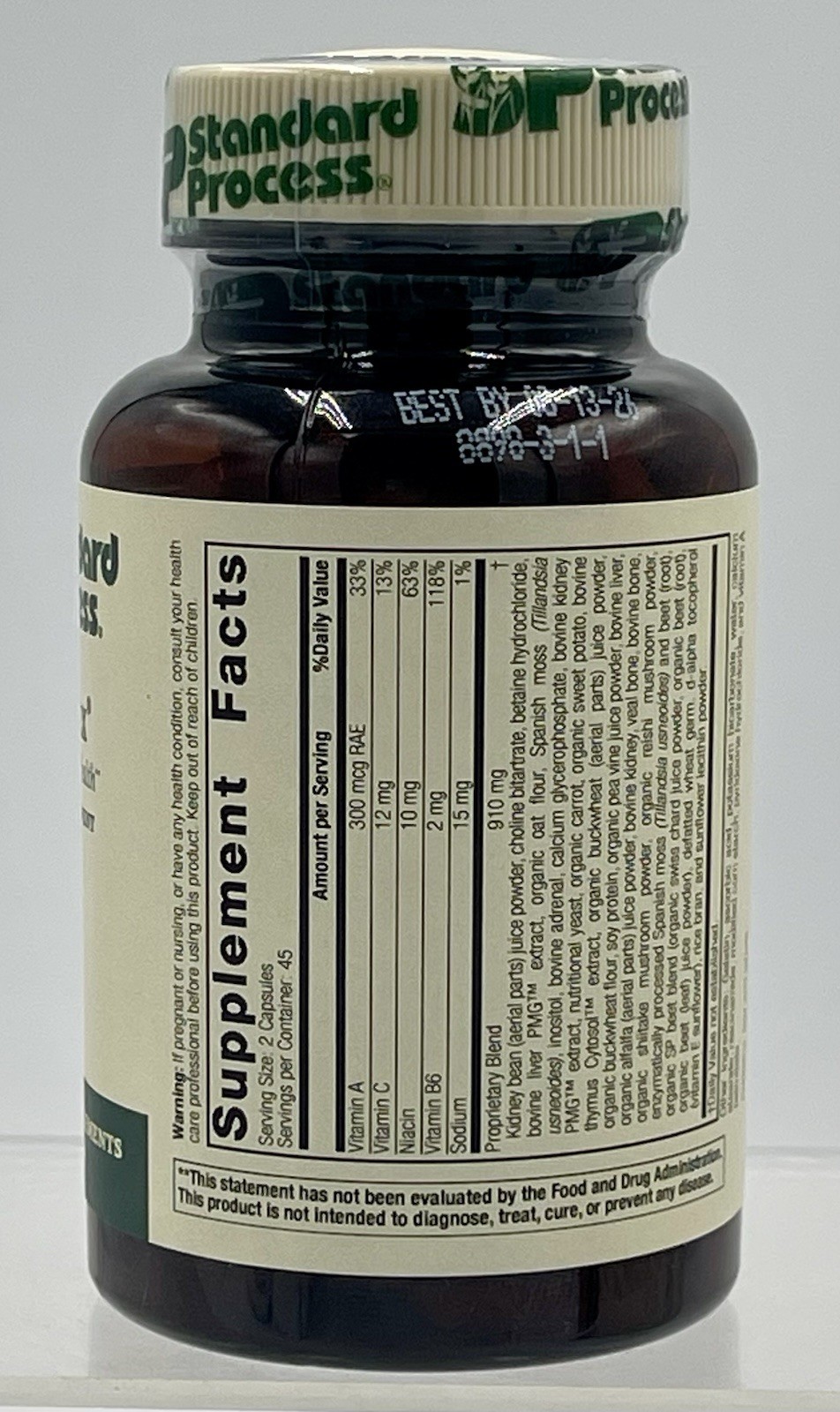 Standard Process Albaplex Dietary Supplement 90 Capsules Exp 8/26