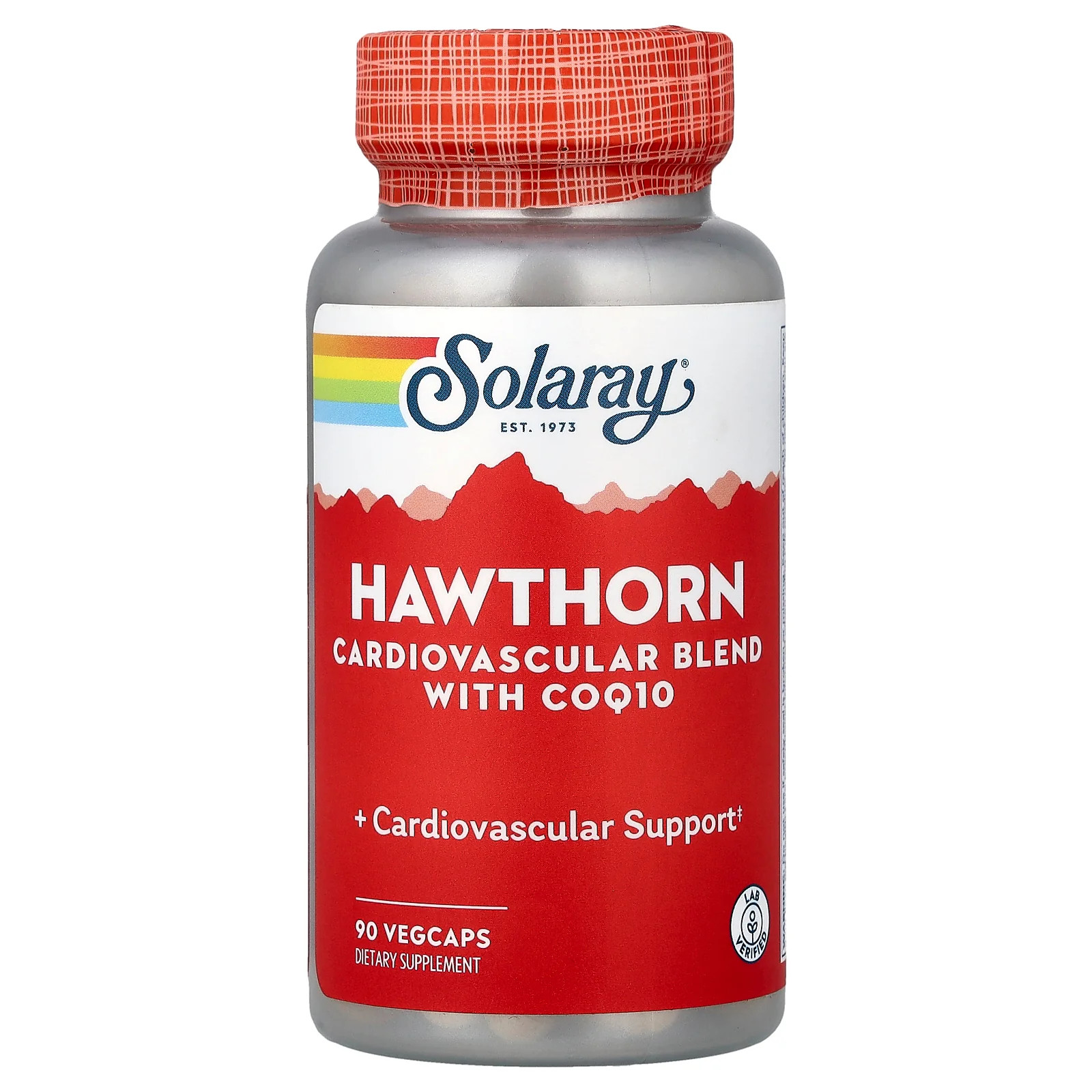 2 X Solaray, Hawthorn, Cardiovascular Blend with COQ10, 90 VegCaps