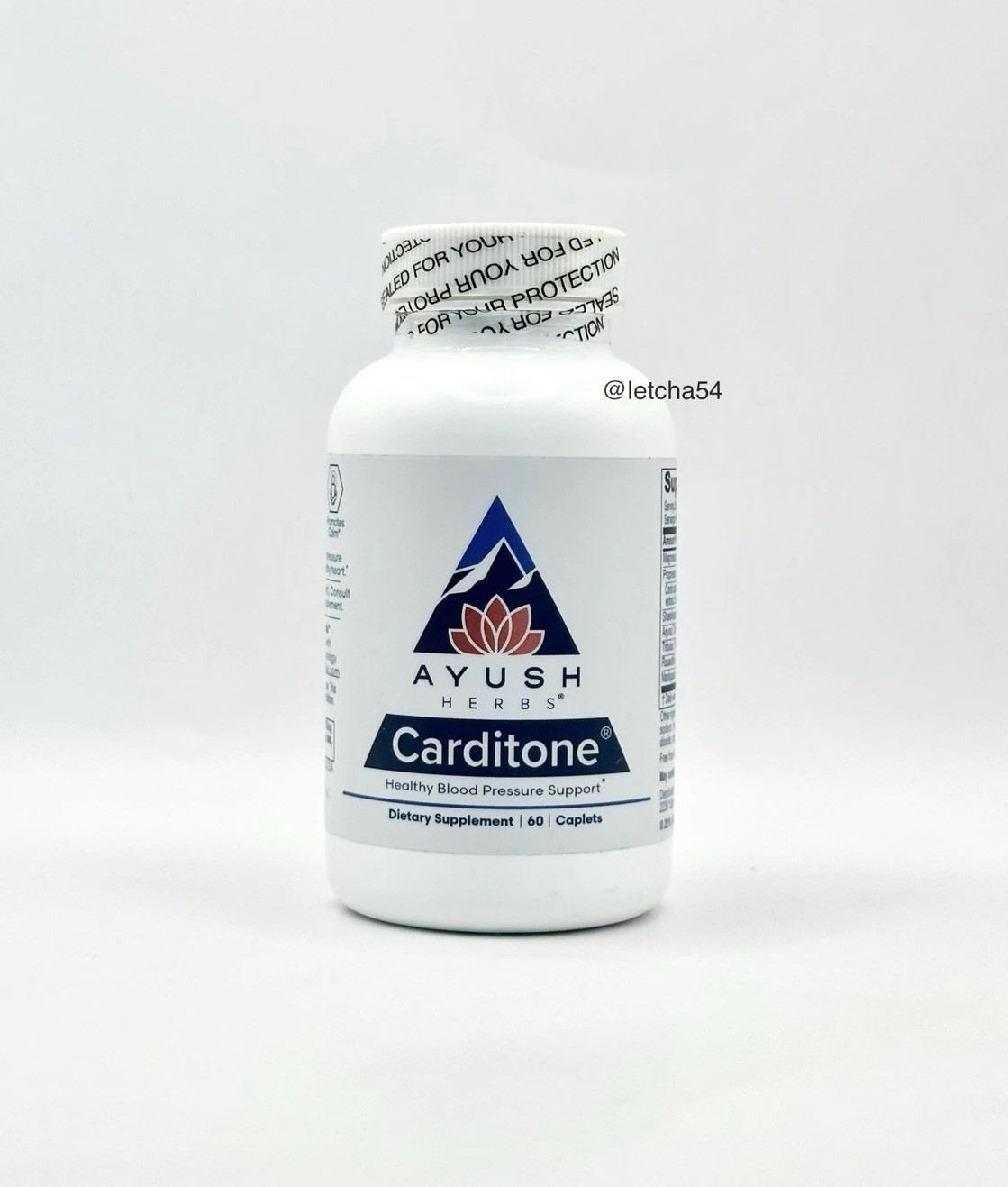 Carditone Ayush Herbs (60 Caplets) Healthy Blood Pressure Support