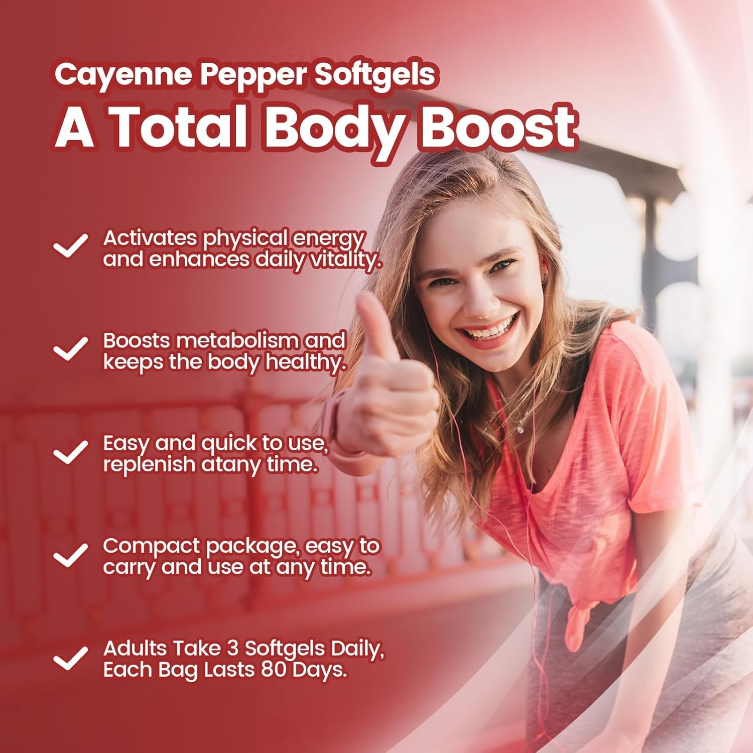 VivoNu Cayenne Pepper Softgels – 240 Capsules for Circulation & Heart Health