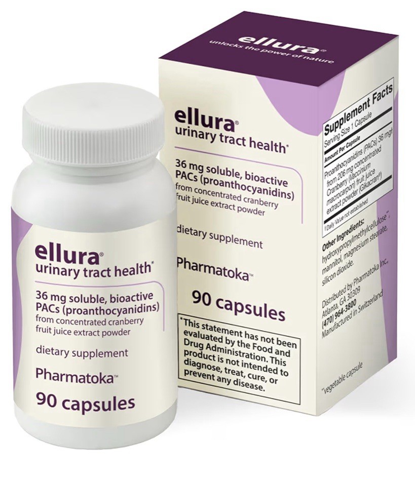 Pharmatoka ellura Urinary Tract Health Dietary Supplement 90 Capsules