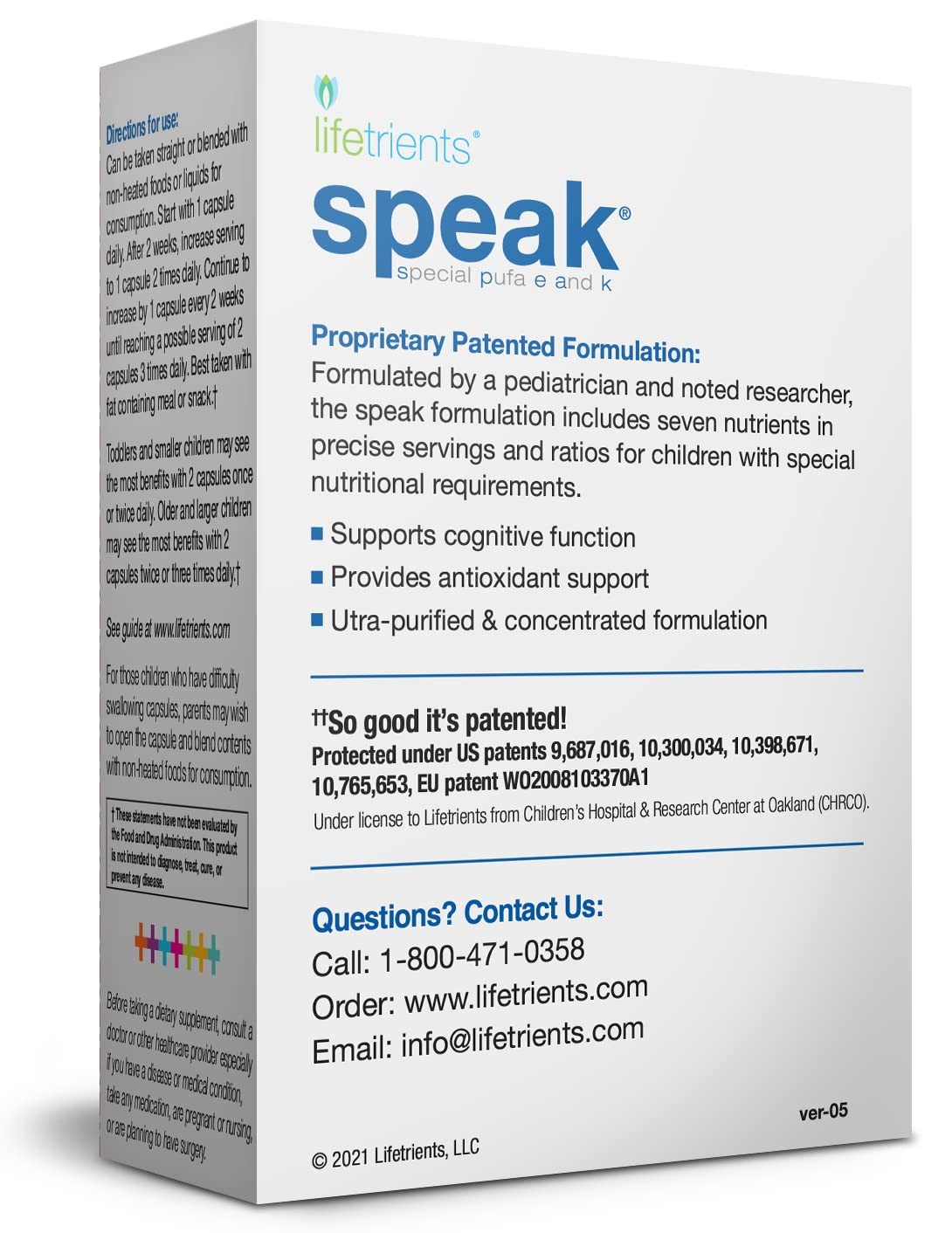 Lifetrients Speak – 60 Softgels – Pediatrician 60 Count (Pack of 1), Tan