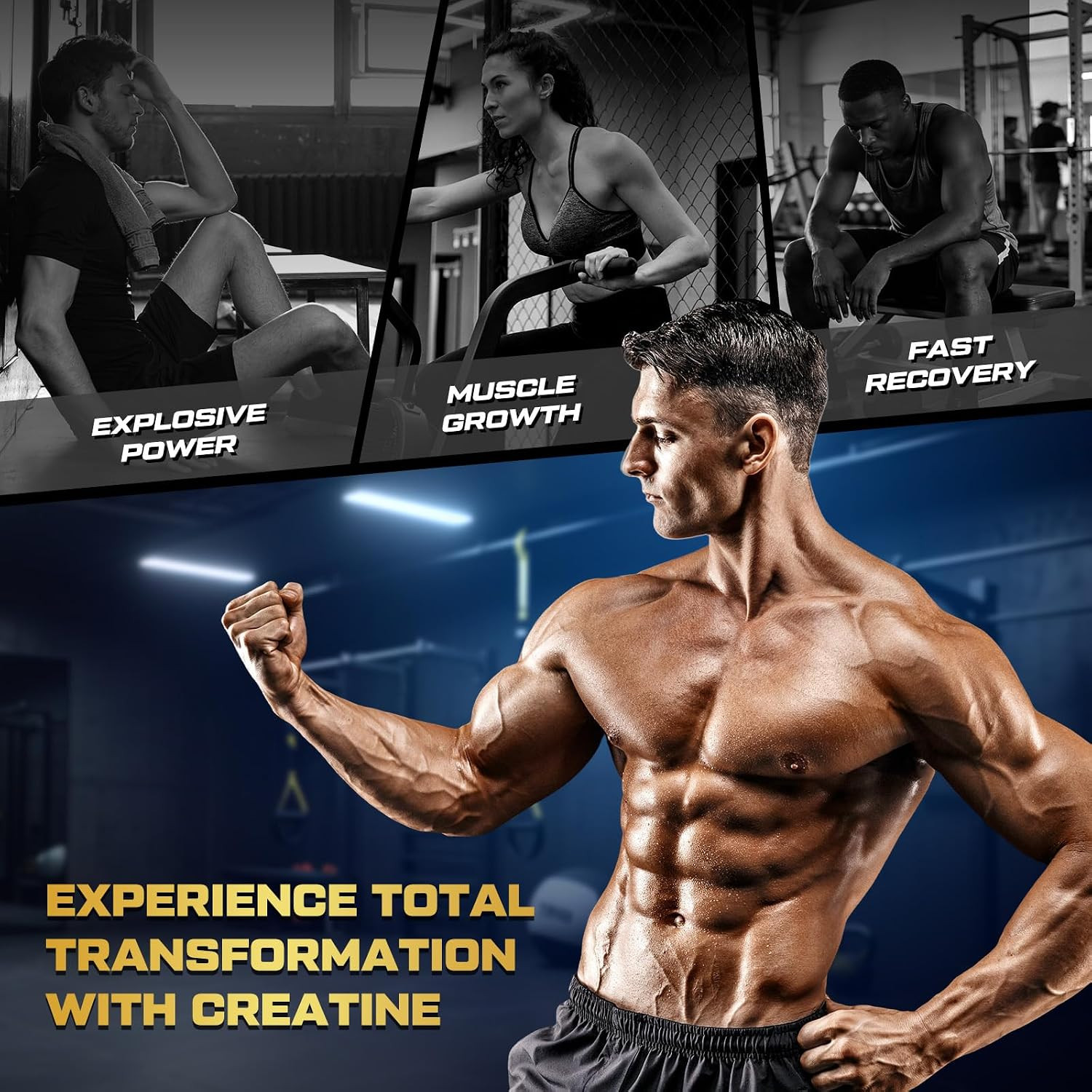 Creatine Gummies for Men & Women, 5-In-1 Complex with Taurine, L-Carnitine, Vita
