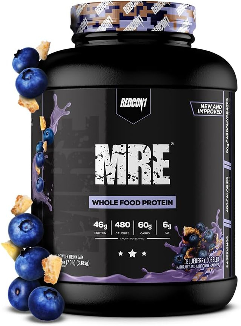 MRE Whole Food Protein Powder, Blueberry Cobbler – Meal Replacement Made with An