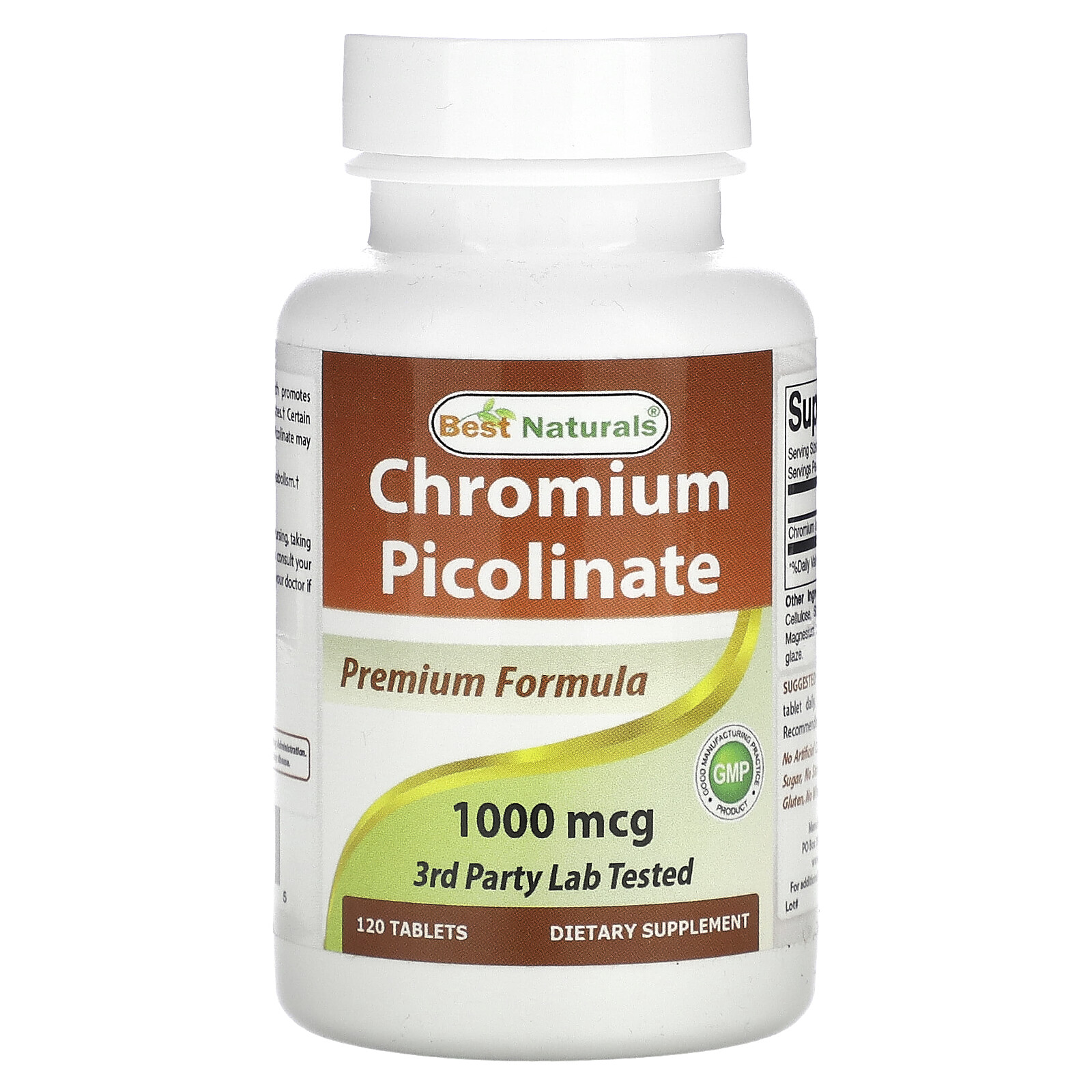 Chromium Picolinate, 1,000 mcg, 120 Tablets
