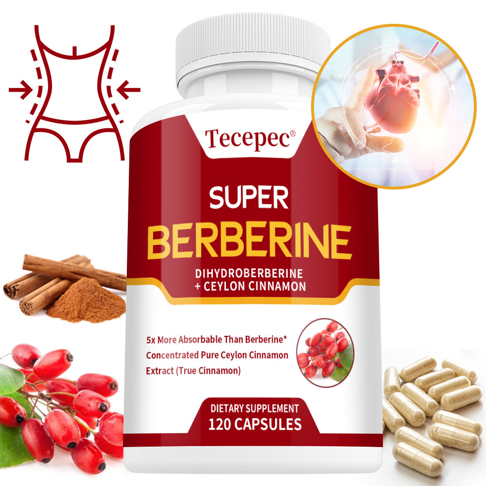 Berberine 250mg Dihydroberberine with Ceylon Cinnamon 4000mg Capsules