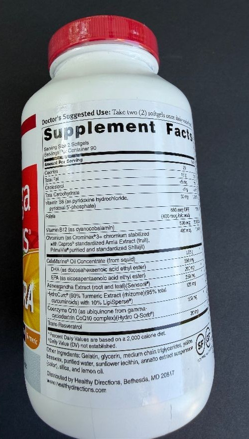 Dr. Sinatra Omega Q Plus Ultra 180 Softgels Dietary Supplements – mfg. sealed