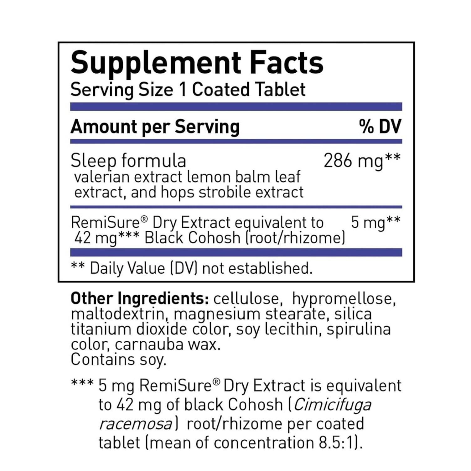 Menopause Relief Supplements – Black Cohosh for Restful Sleep & Symptoms Support