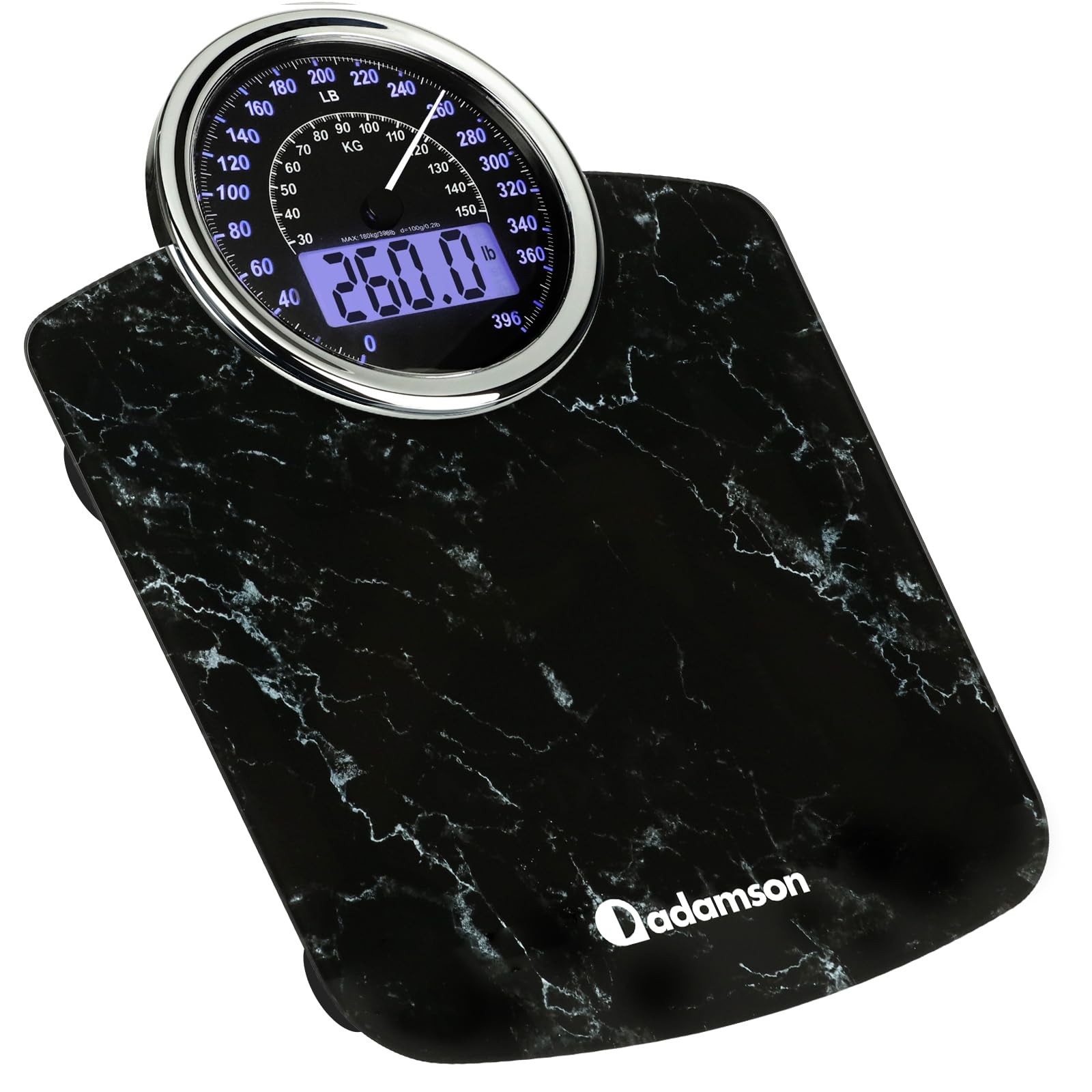 Hybrid Bathroom Scale for Body Weight – 2-in-1 Analog & Digital Display, Accu…