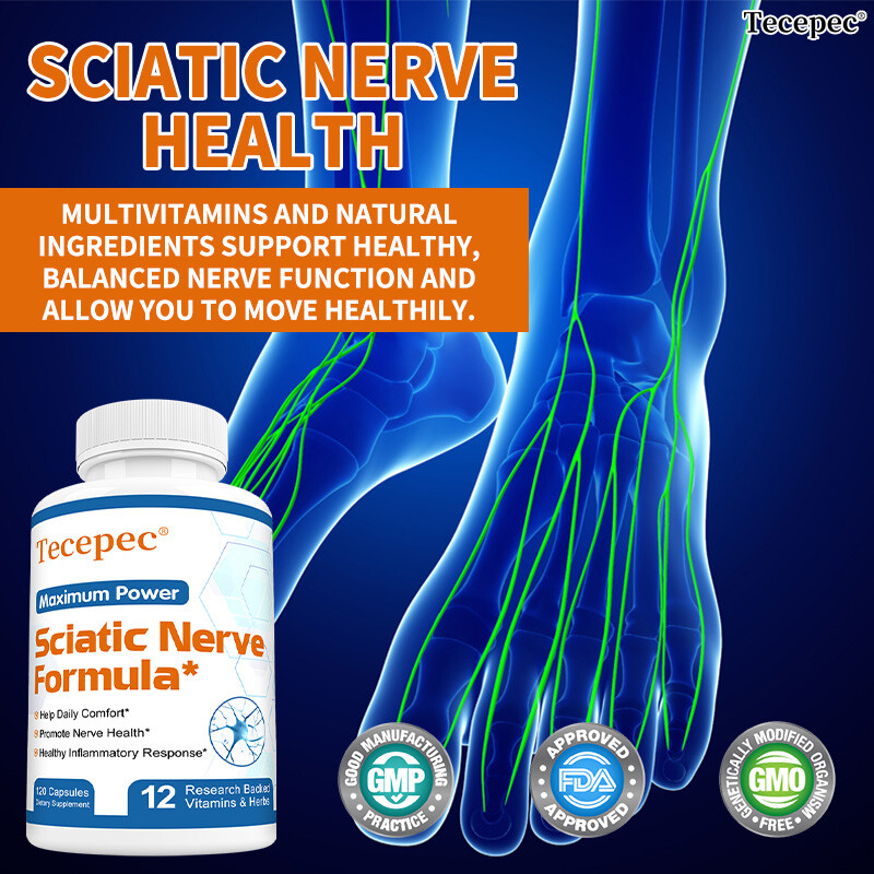 Maximum Power Sciatic Nerve Formula: Alpha Lipoic Acid Vitamin, Benfotiamine