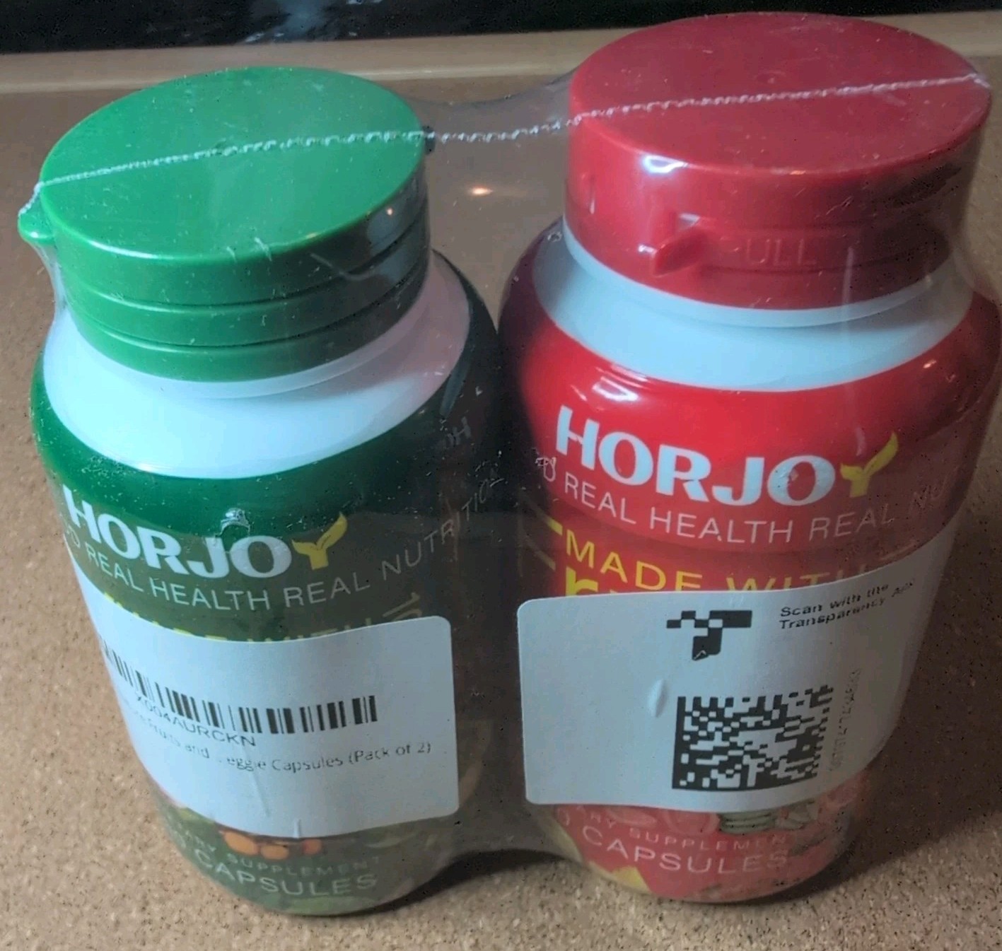 HORJOY Fruits and Veggies/Vitamins Supplements -180 Capsules EXP: 10/2026