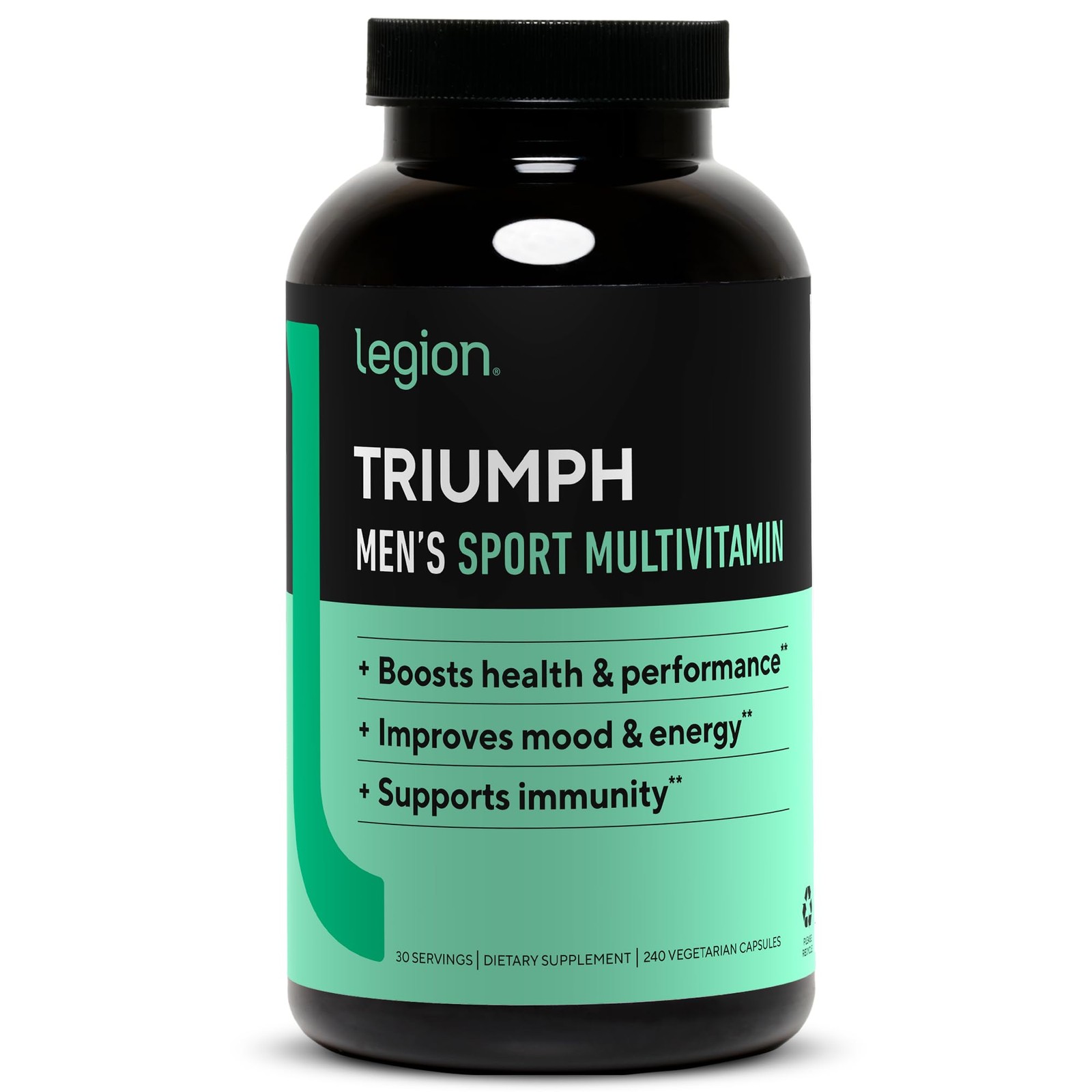 LEGION Triumph Men’s Sport Vitamin – Complete 240 Count (Pack of 1), No Color