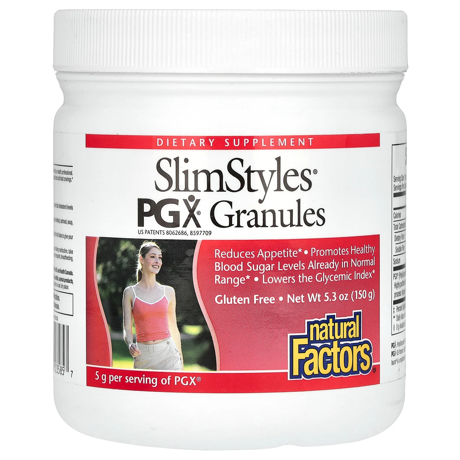 2 X Natural Factors, SlimStyles, PGX Granules, Unflavored, 5.3 oz (150 g)