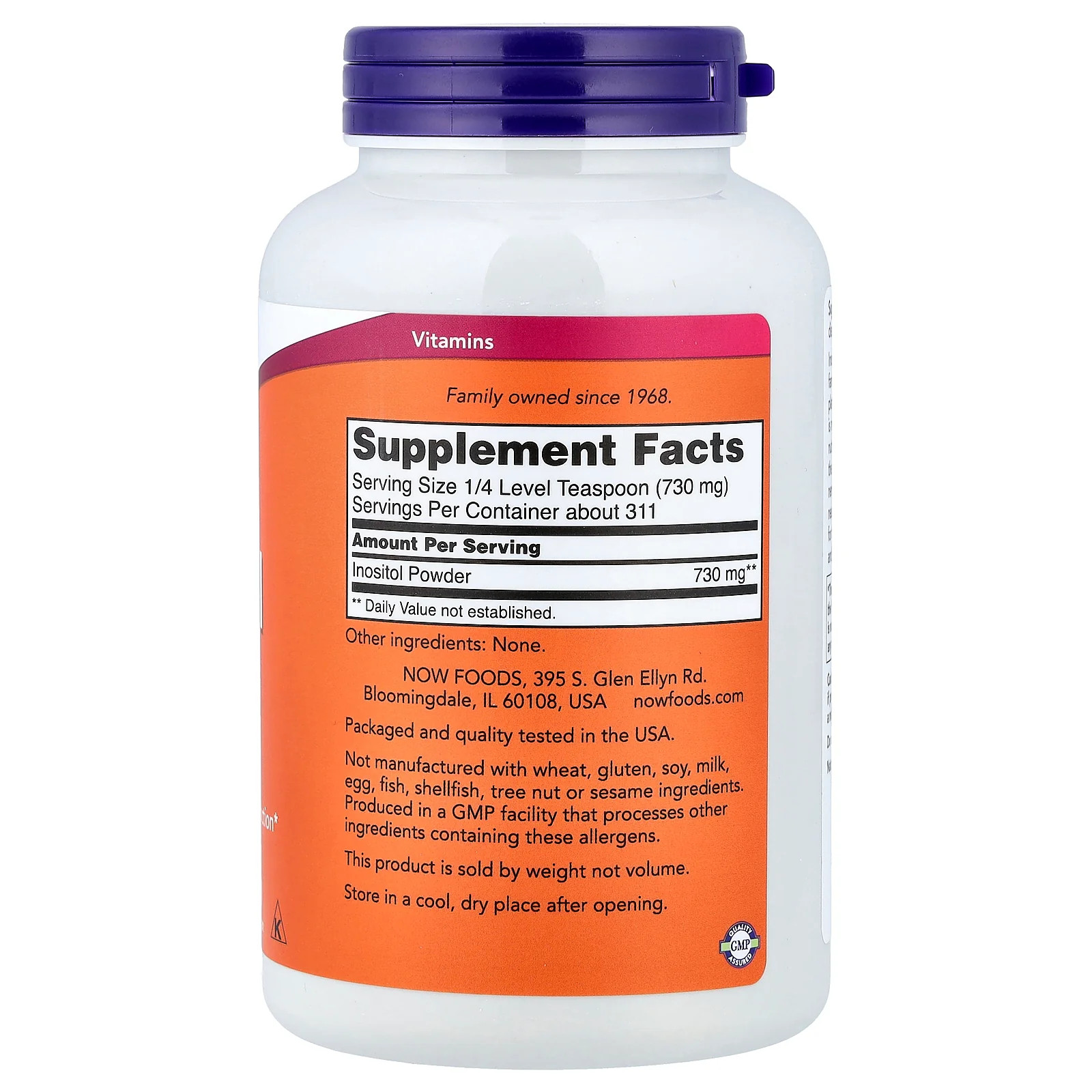2 X NOW Foods, Inositol Powder, 8 oz (227 g)