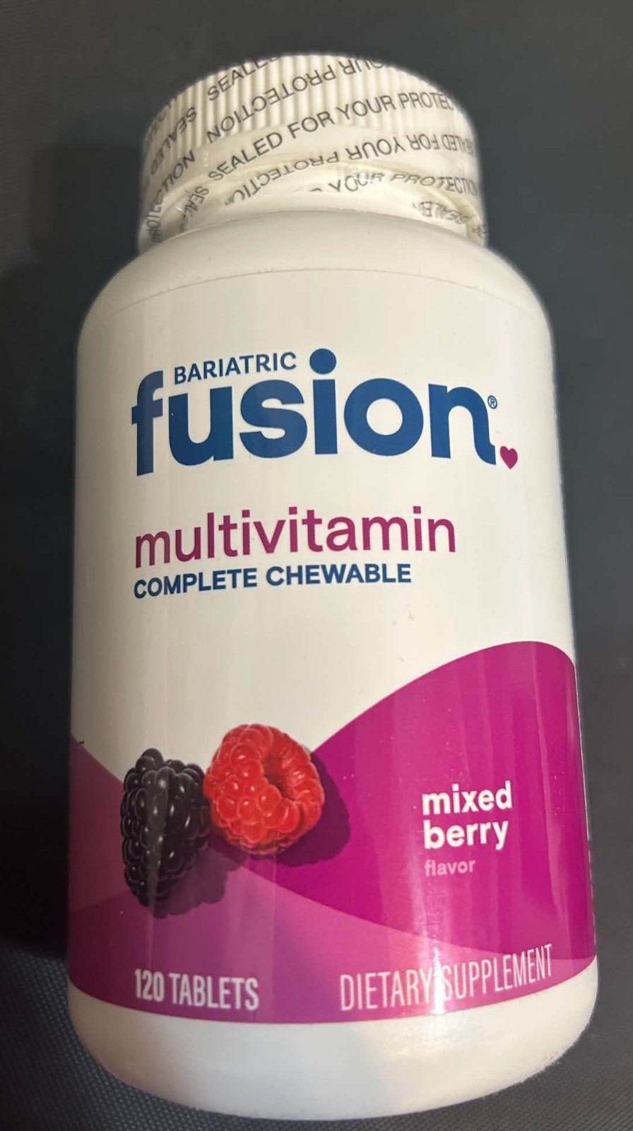 Bariatric Fusion Mixed Berry Complete Chewable Bariatric Multivitamin 120 Tablet