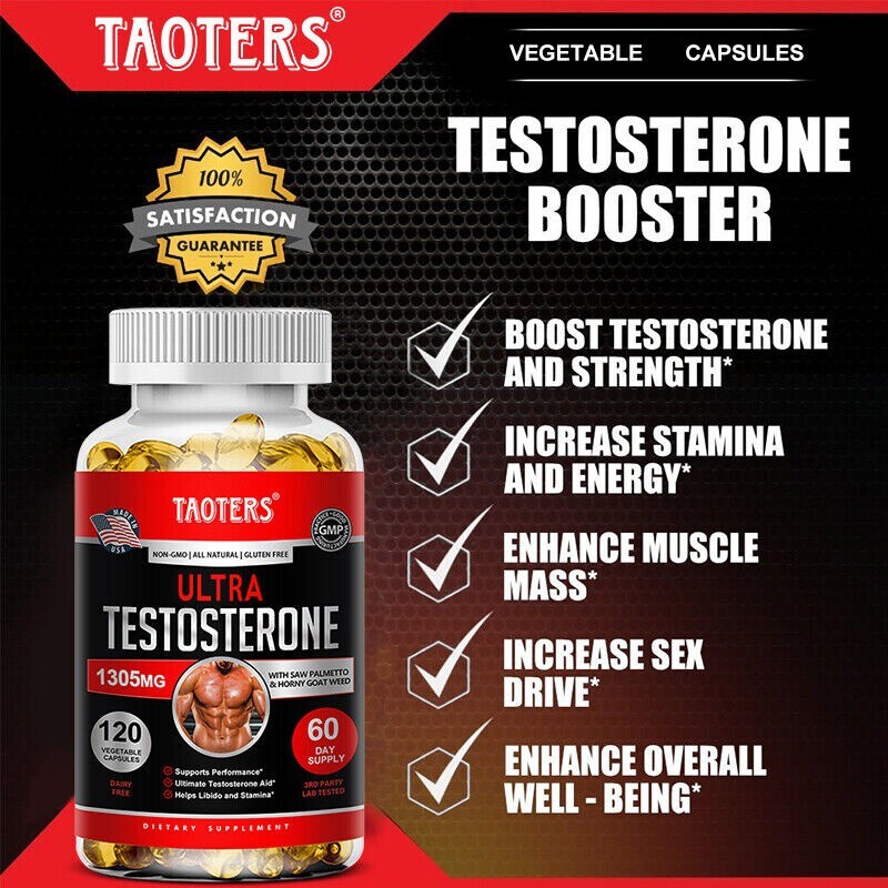 Testosteron Booster High Strength Caps, T Boost 120 Capsules Male Enhancement