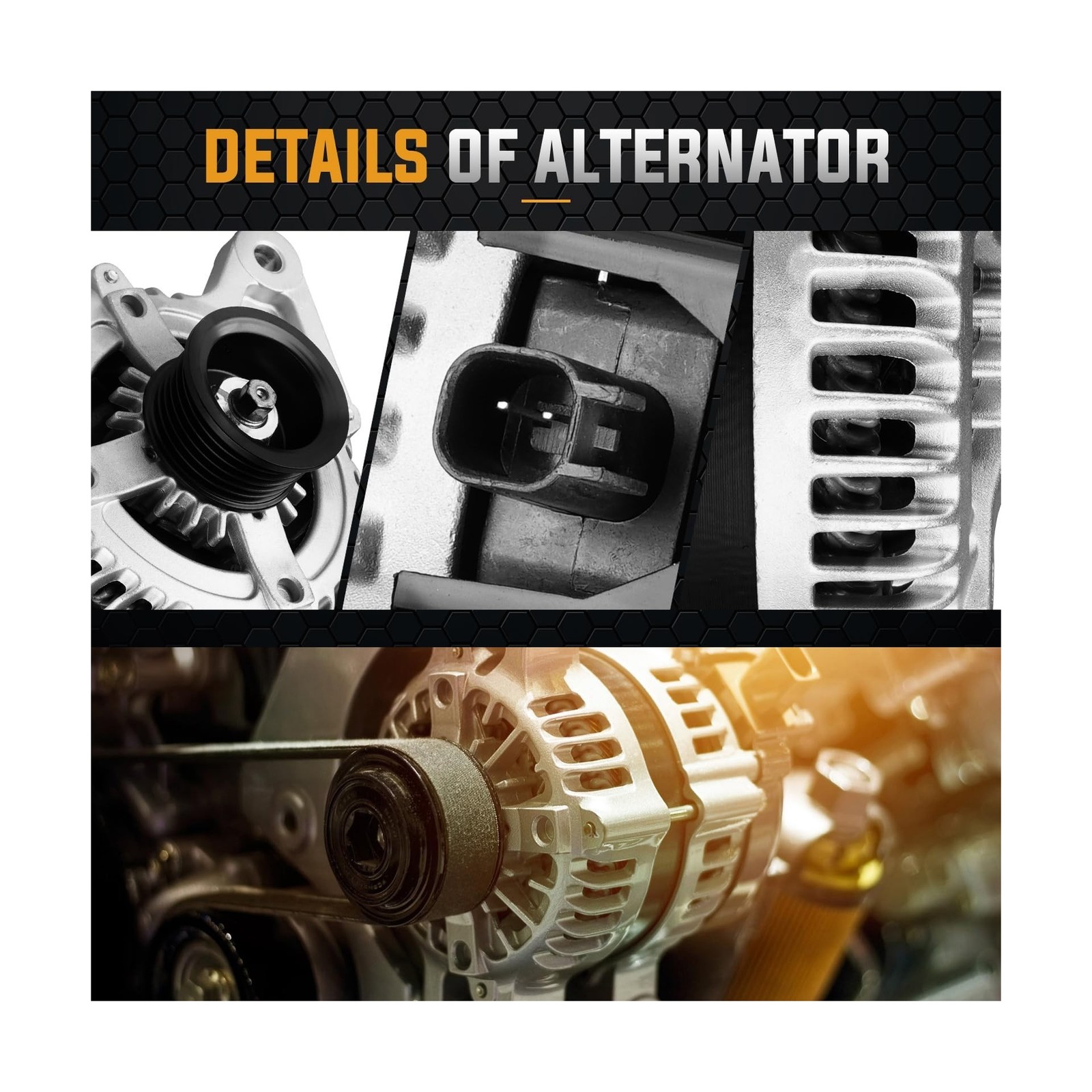 New Alternator for 2008 2009 2010 Chrysler Town & Country Van 3.3 3.8L, 2008 …