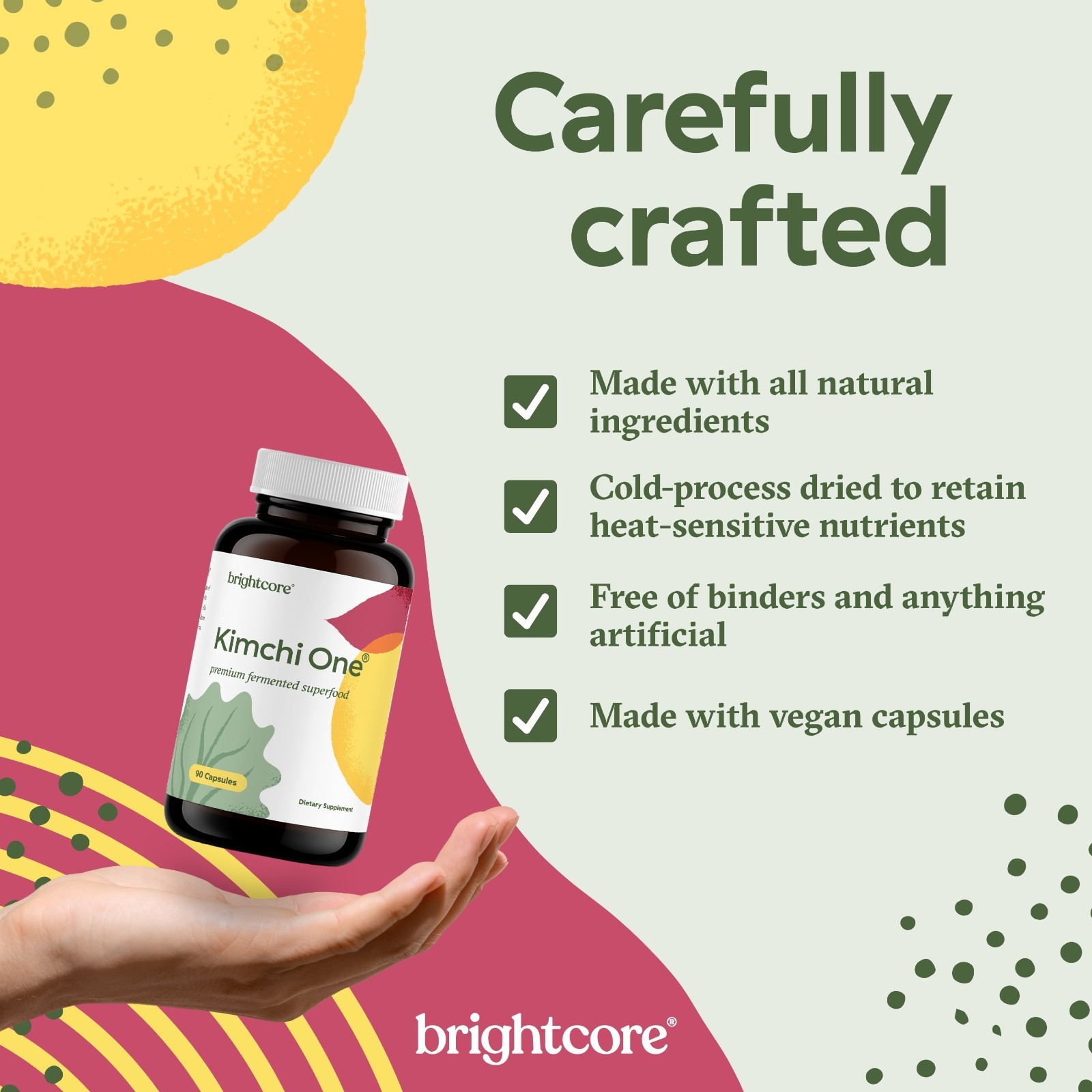 Kimchi One® (Official Listing) – Kimchi Powder Capsules -Brightcore Nutrition®