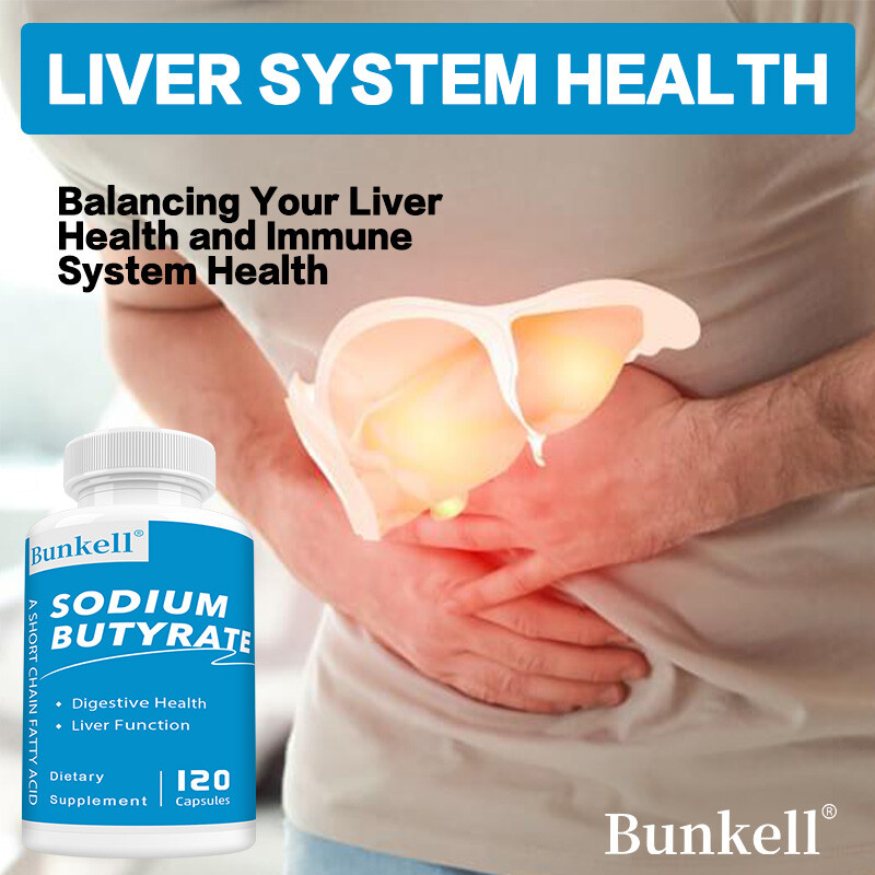 Sodium Butyrate Capsules – Supports Liver And Gut Function Health 120 Capsules
