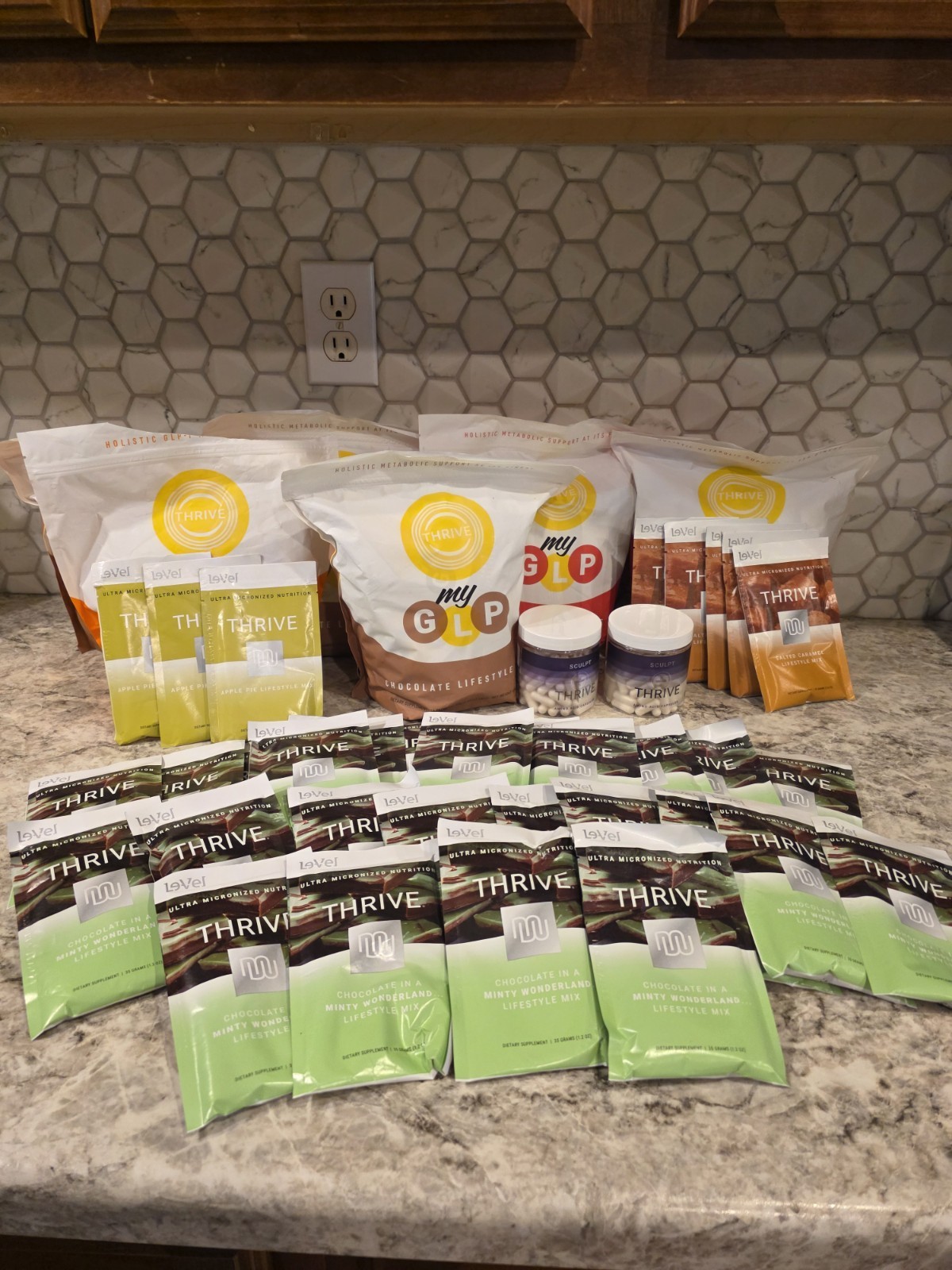 Le-Vel THRIVE Ultra Micronized Lifestyle Mix Powder Packets, Salted Caramel