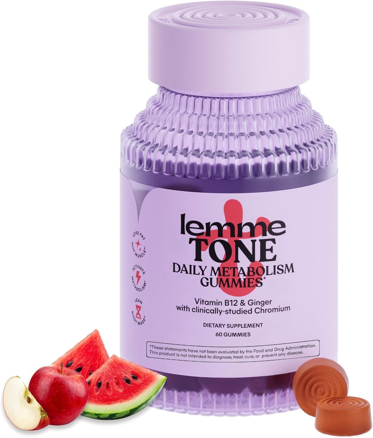 Lemme Tone Metabolism & Body Toning 60 Count (Pack of 1), Yellow/Orange