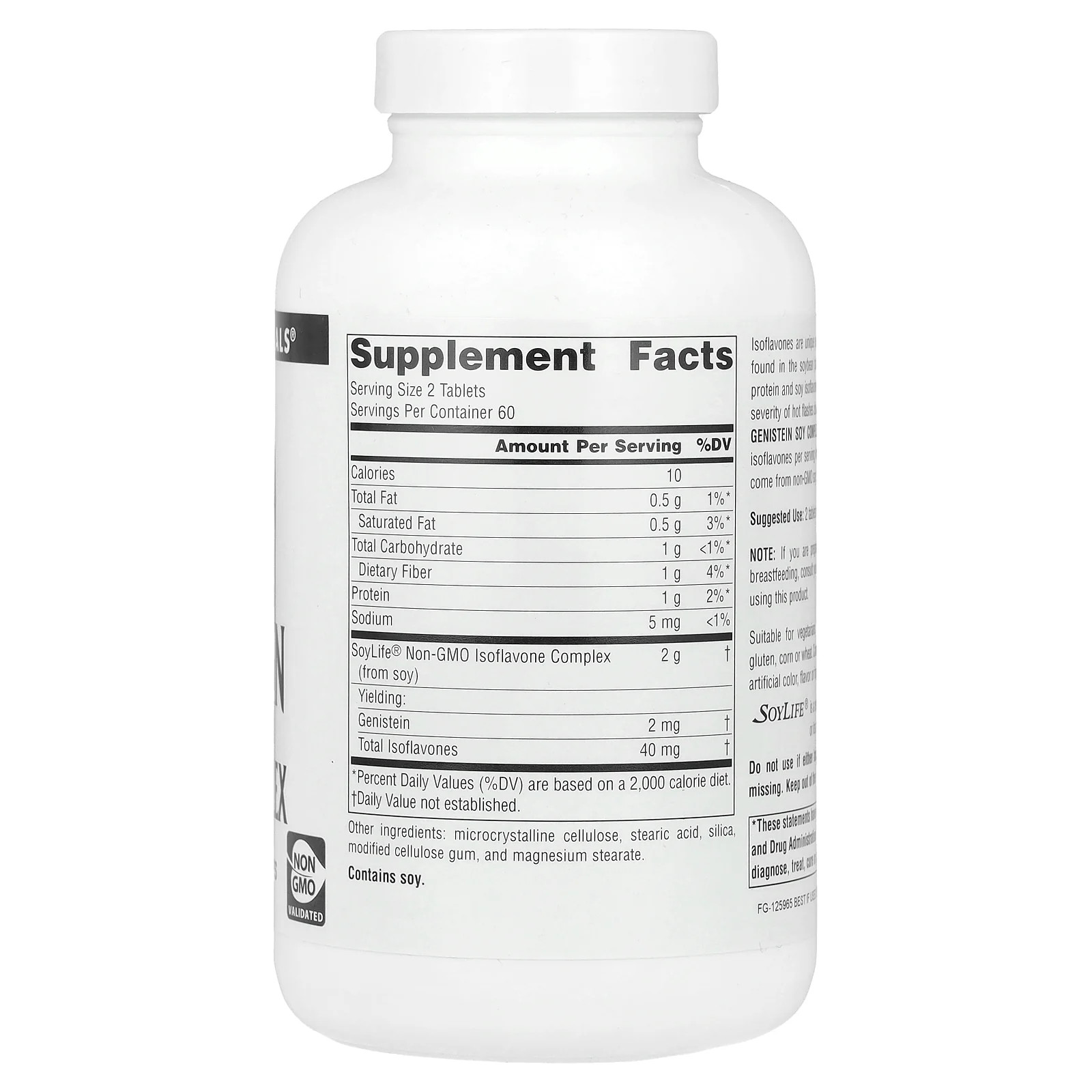 2 X Source Naturals, Genistein Soy Complex, 120 Tablets