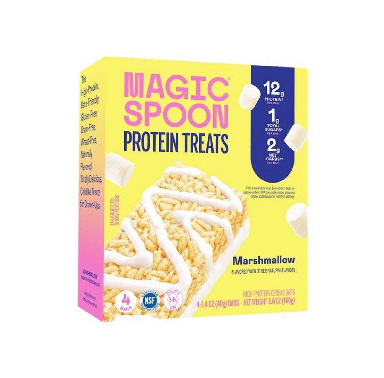 🟢 New Magic Spoon MARSHMALLOW High Protein Mini Treats Cereal Bars 5.6oz
