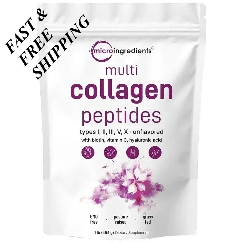 NEW Multi Collagen Peptides Powder Hydrolyzed Protein Peptide Type I,II,III,V,X