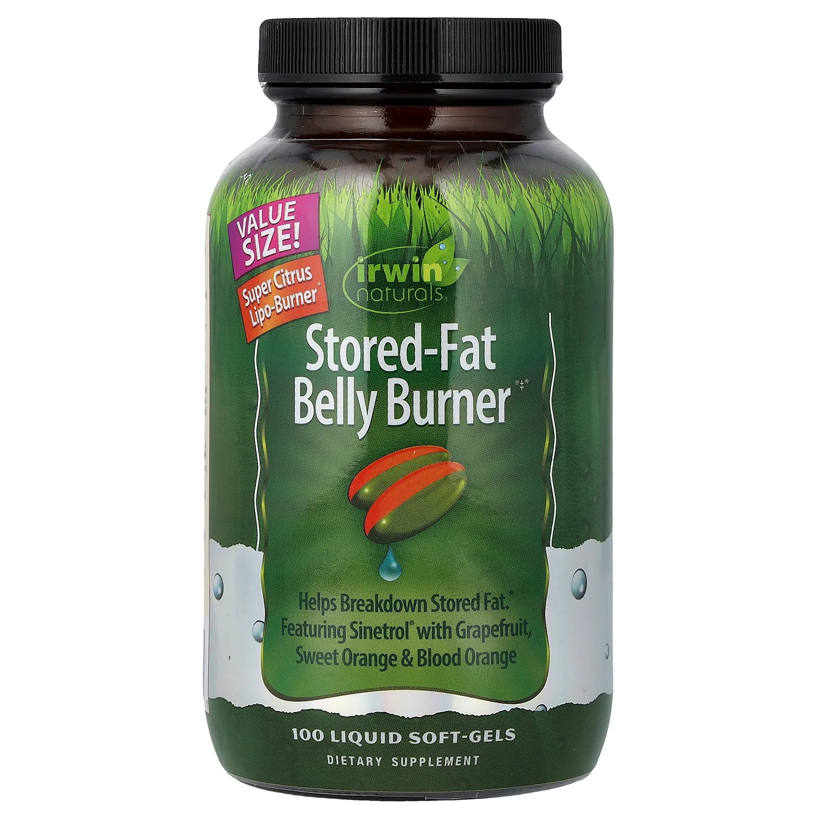 2 X Irwin Naturals, Stored-Fat Belly Burner�, 100 Liquid Soft-Gels