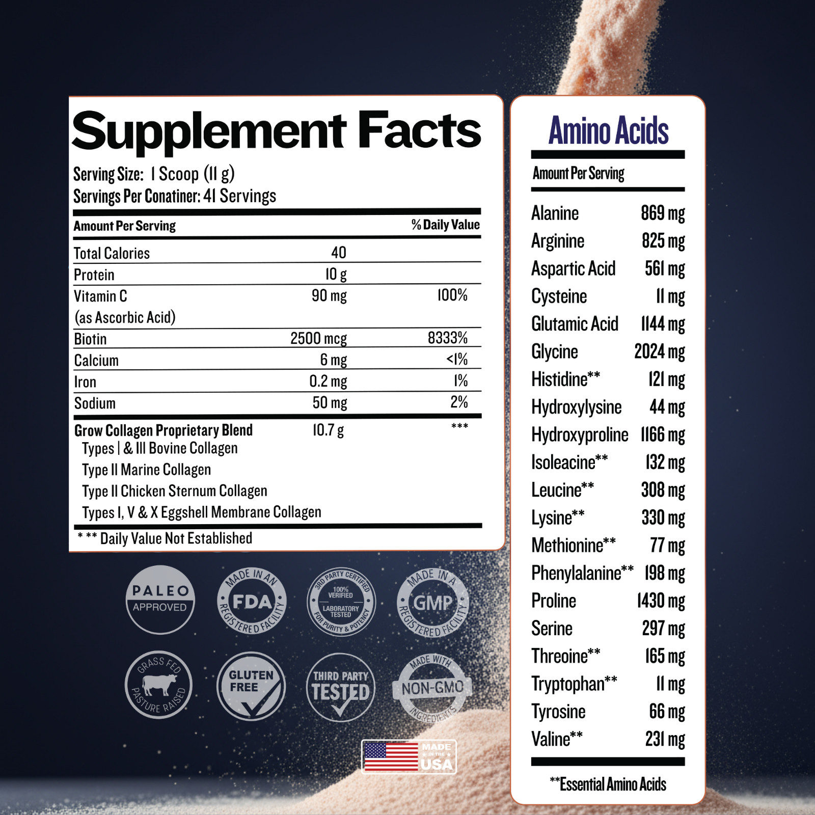 (Type I,II,III,V,X) Multi Collagen Peptides Powder-Hydrolyzed Protein Peptides