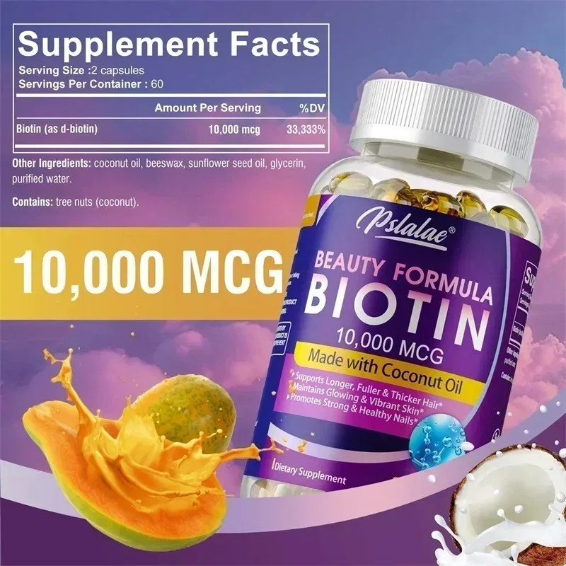 Biotin 120pcs – Hair Growth, Supports Skin and Nails, Energy Metabolism