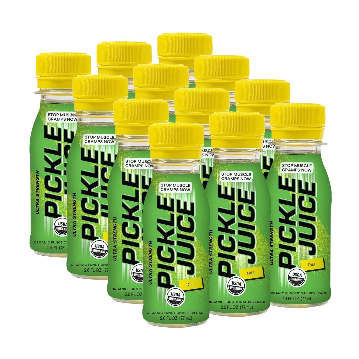 Pickle Juice Ultra 2.6 oz Shots – Clinically Proven to Stop Muscle Cramps Fast –