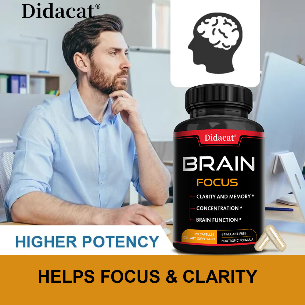 Brain Health Capsules Enhance Brain Function Improve Memory Attention 120 Caps