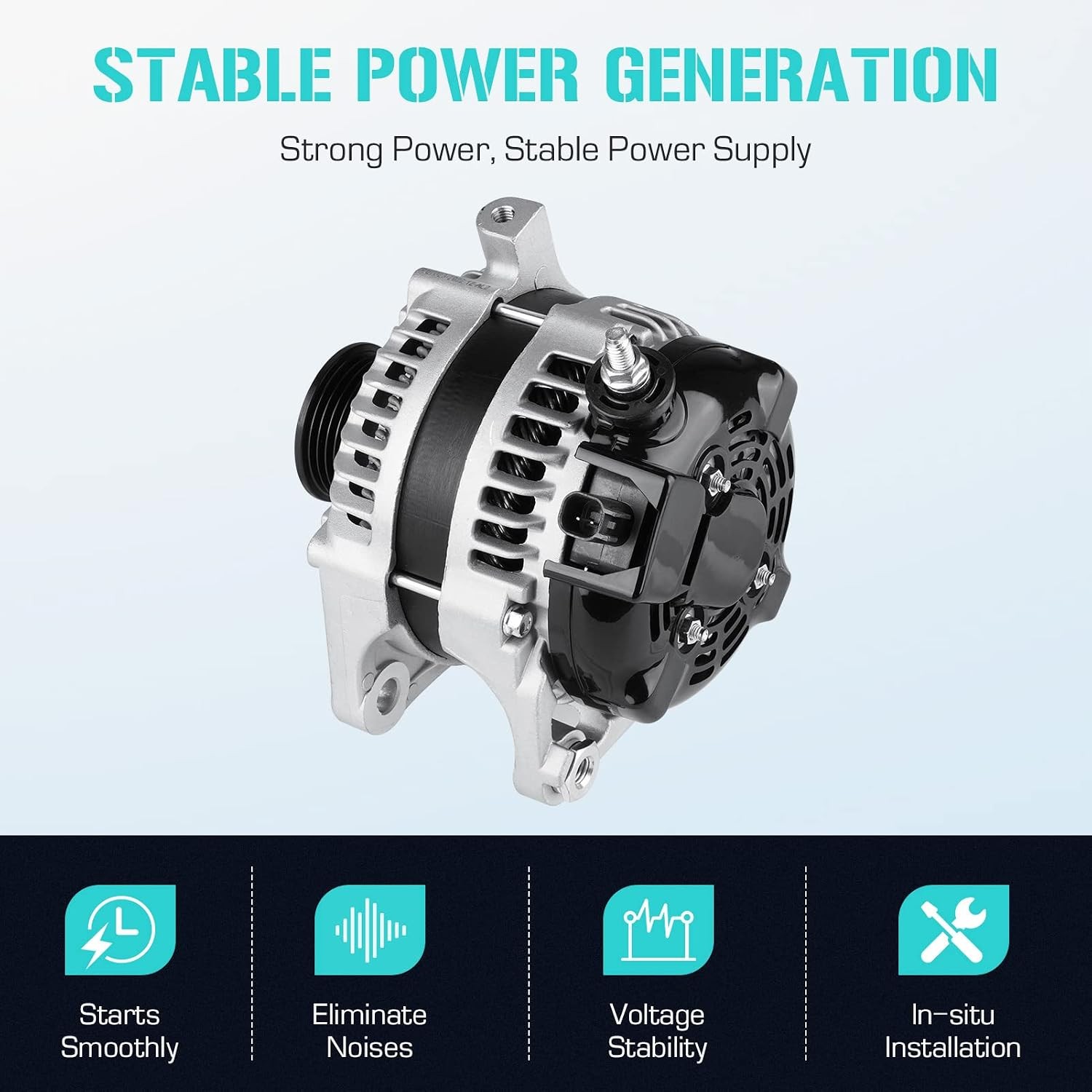 New Alternator Fit Jeep Wrangler 3.8L 2007-2008 Dodge Caravan
