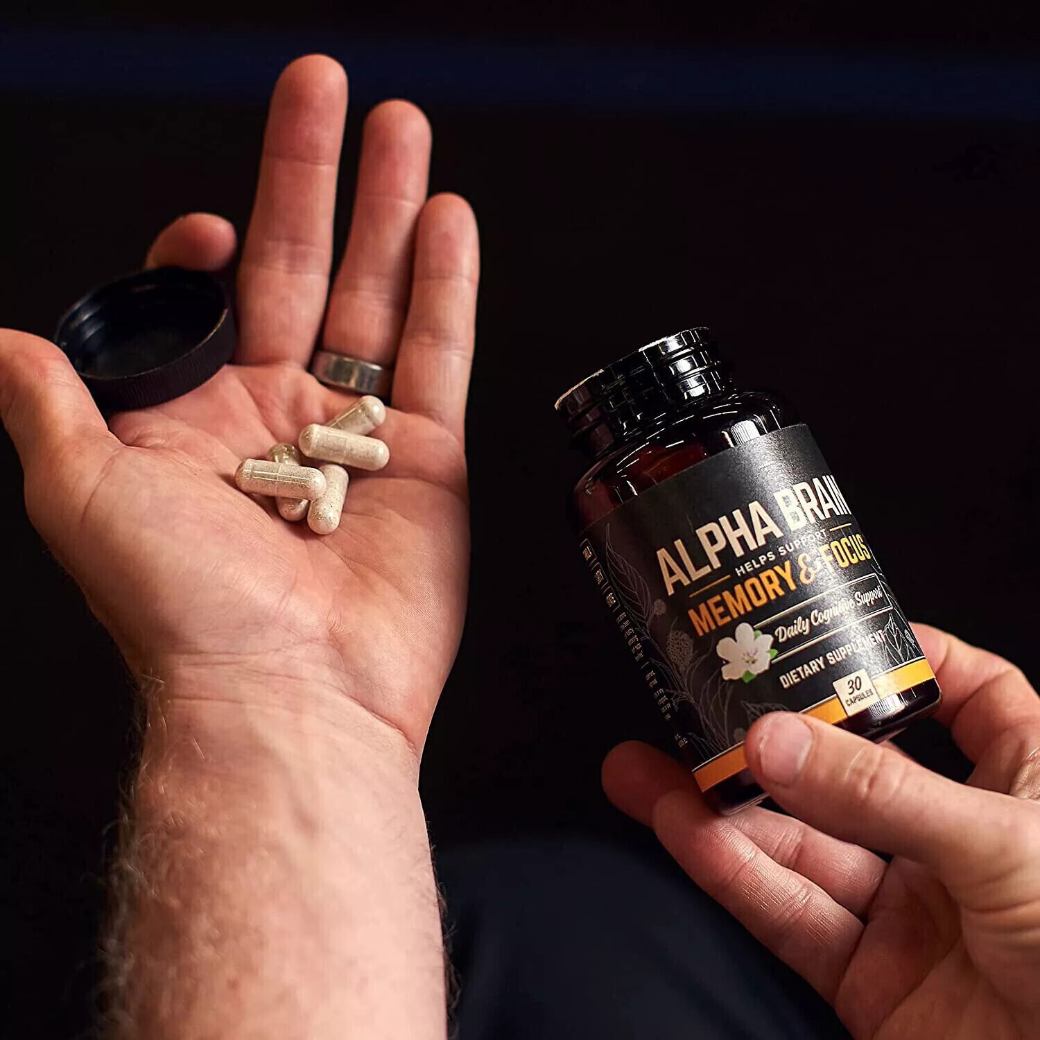 2PCS Alpha Brain Memory And Focus 60 Capsules Formula For Men & Women