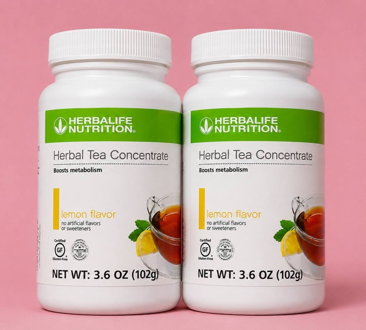 Herbalife Herbal Concentrate Instant Tea -Lemon Flavor-3.6 OZ EXP:07/27(2*Pack)