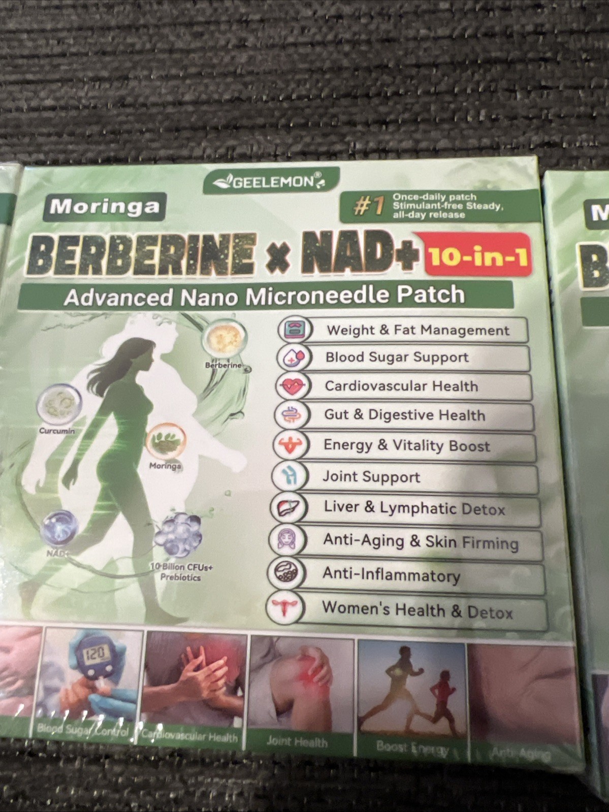 Moringa Berberine 10 In1 Advanced Nano Microneedle Patch 7 Pcs / 3 Boxes