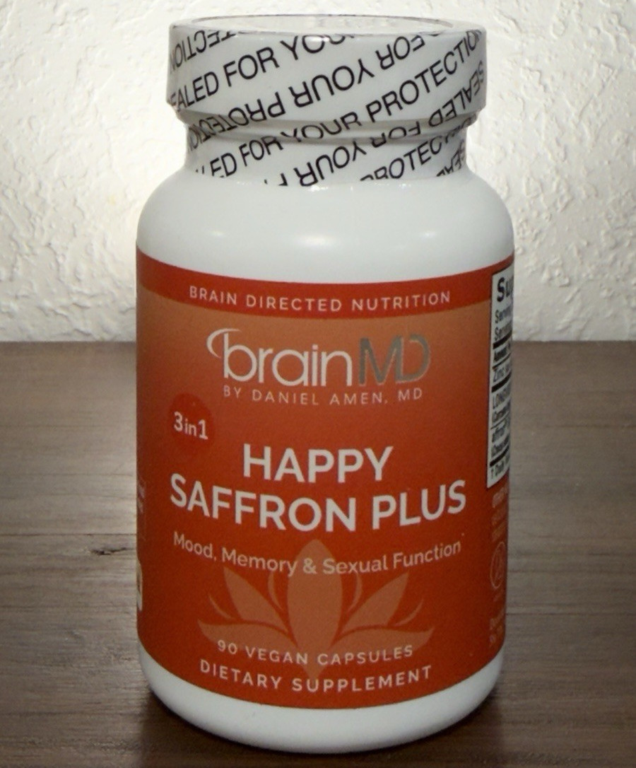 brainMD Happy Saffron Plus Mood & Memory Support 90ct Vegan Capsules