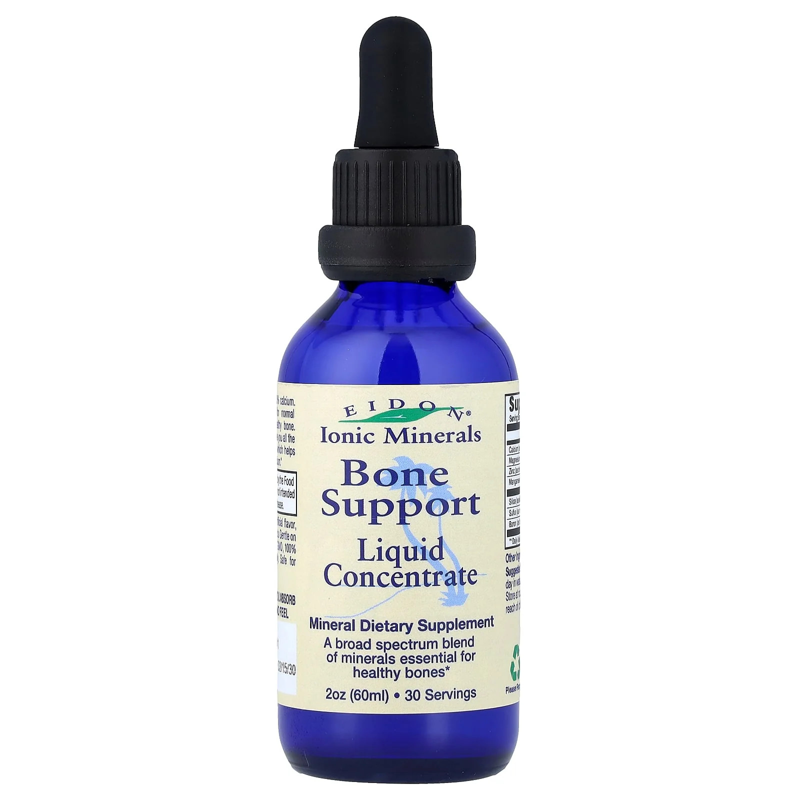 2 X Eidon Ionic Minerals, Ionic Minerals, Bone Support, Liquid Concentrate, 2 o