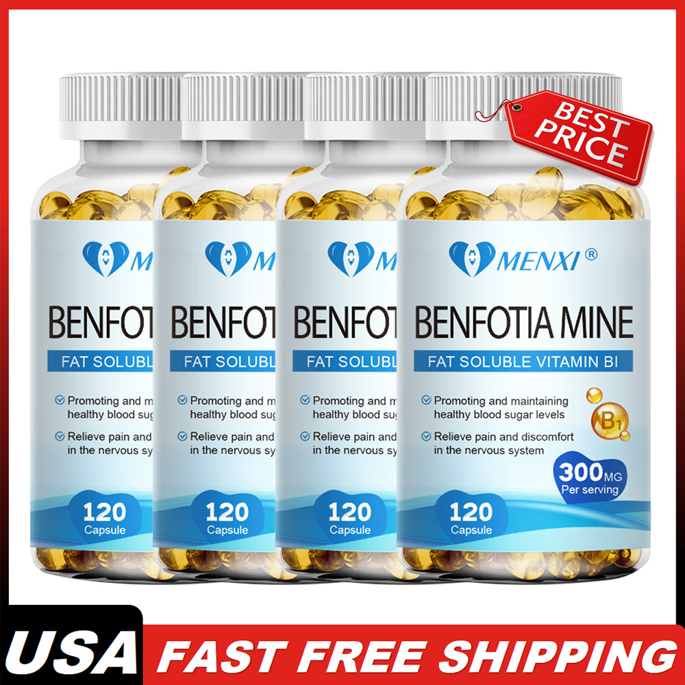 Benfotiamine 300mg Fat Soluble Vitamin B1 120 to 480 Vegetarian Capsules Non-GMO
