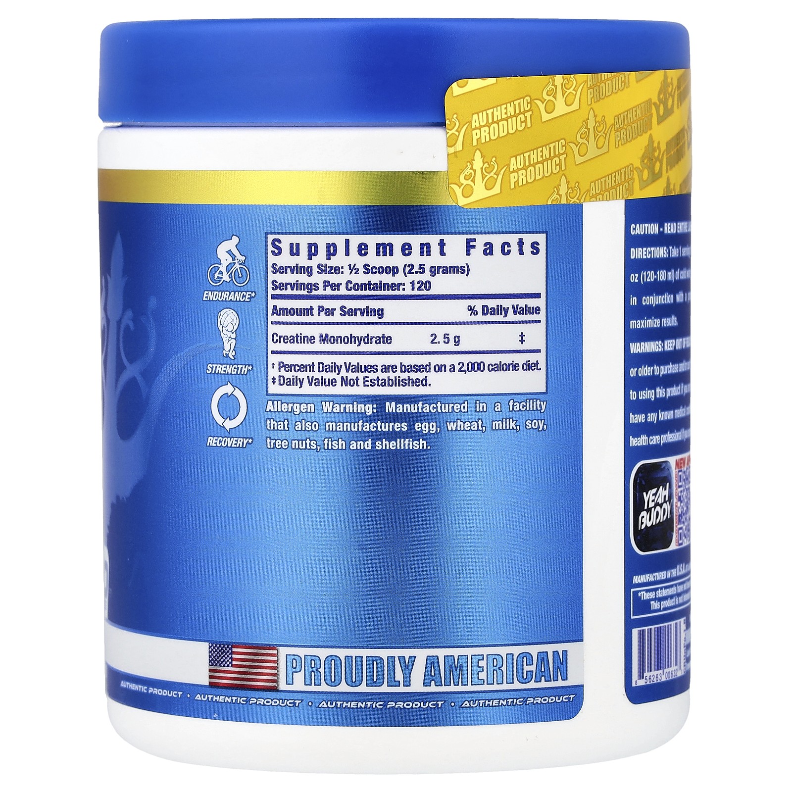 Vital Edition, Creatine XS Powder, Unflavored, 10.6 oz (300 g)
